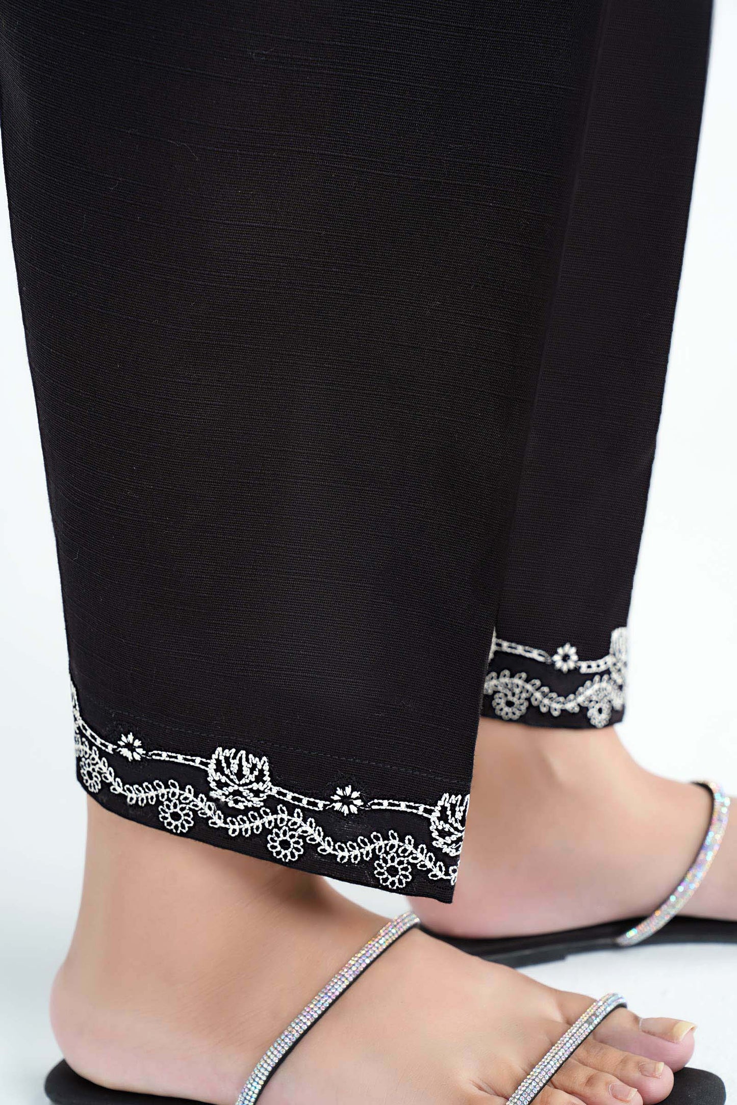 Embroidered Cambric Shalwar