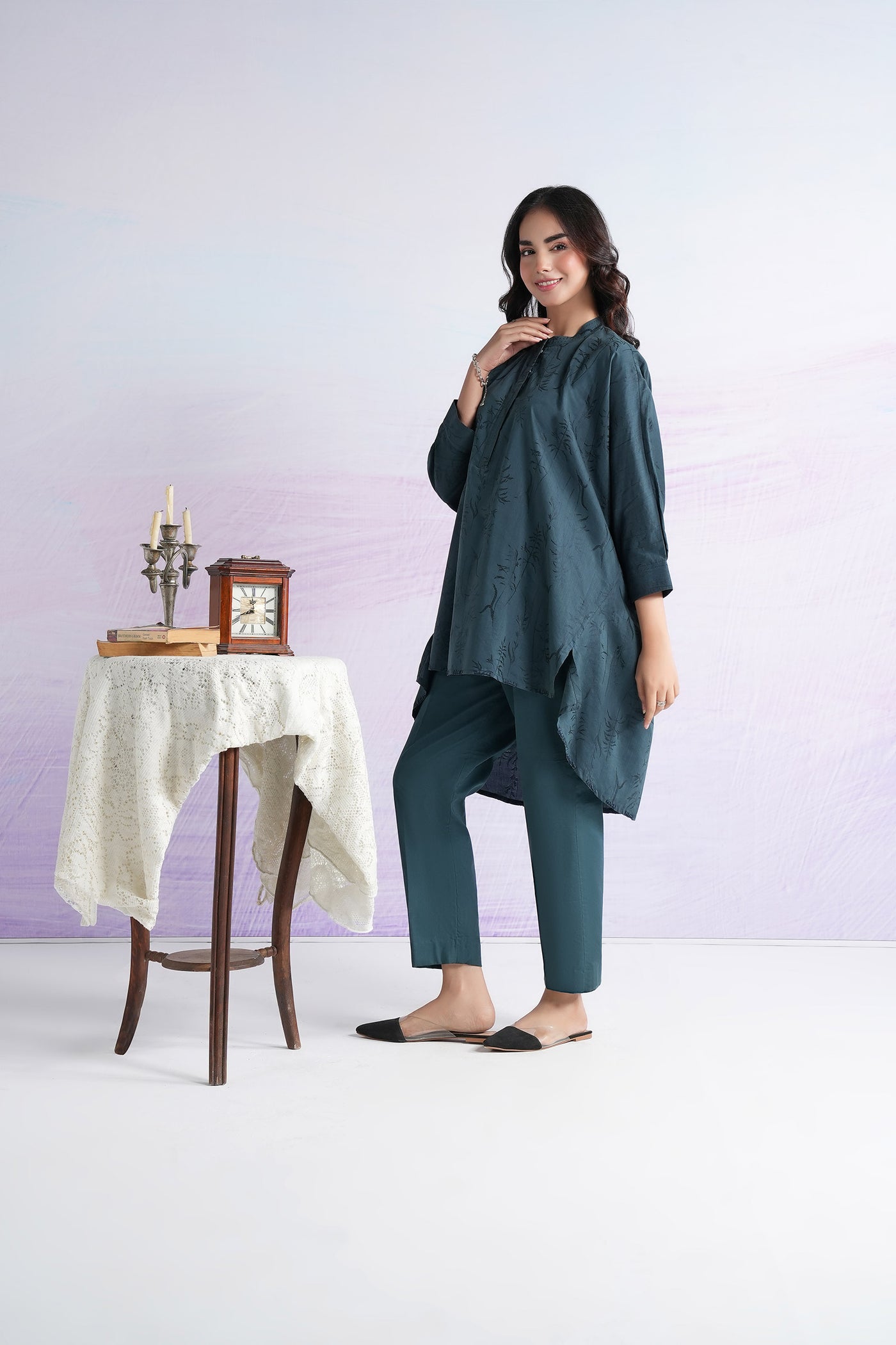 Dyed Filament Viscose Shirt