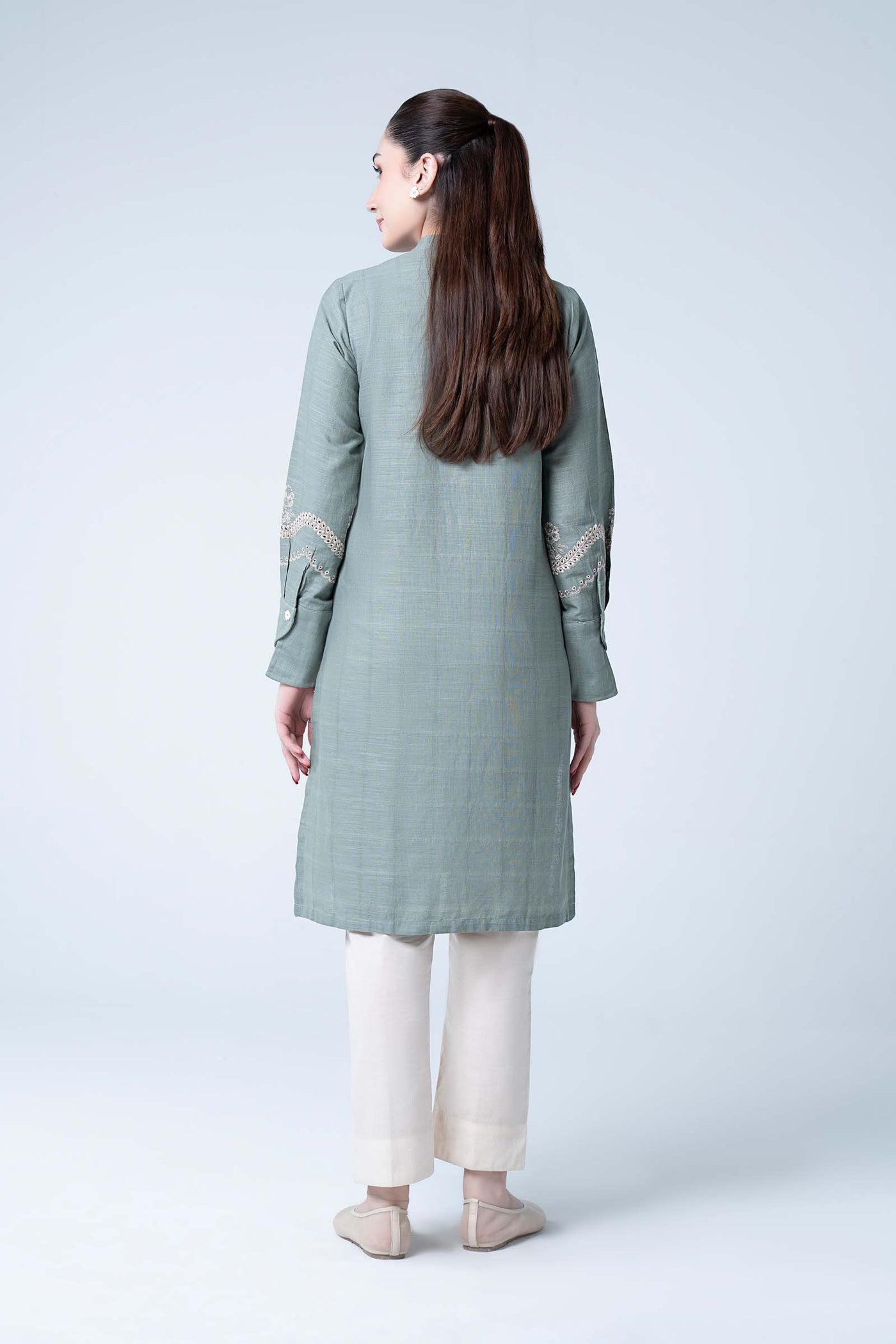 Embroidered Textured Shirt