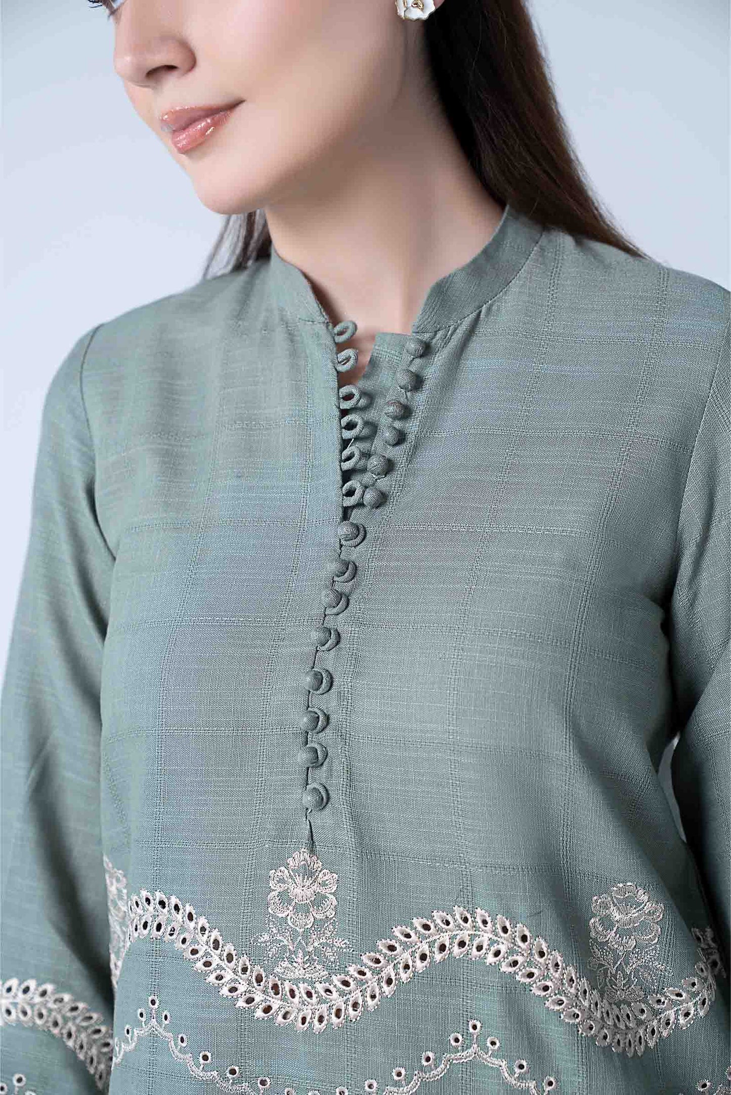 Embroidered Textured Shirt