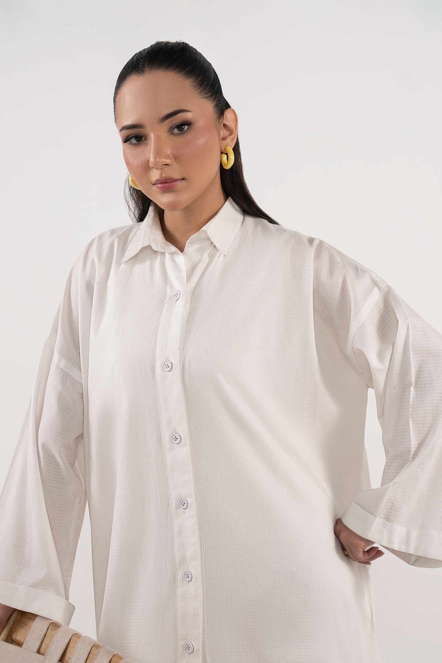 Embroidered Dobby Shirt