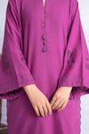 Embroidered Slub Khaddar Shirt