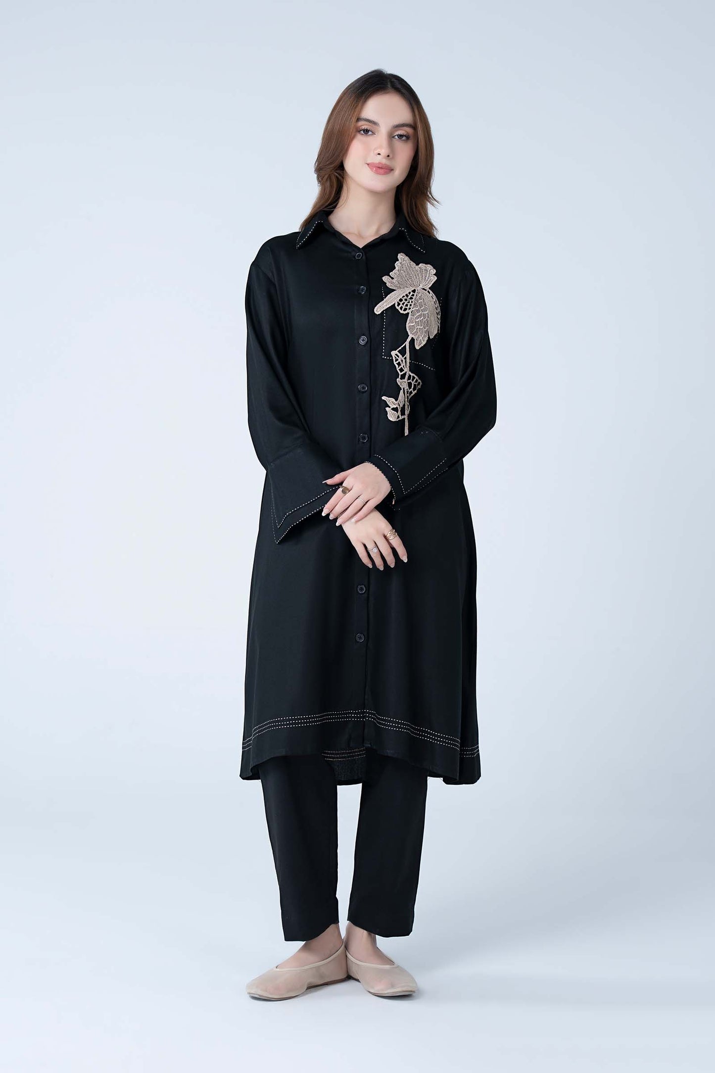 Embroidered Twill Shirt