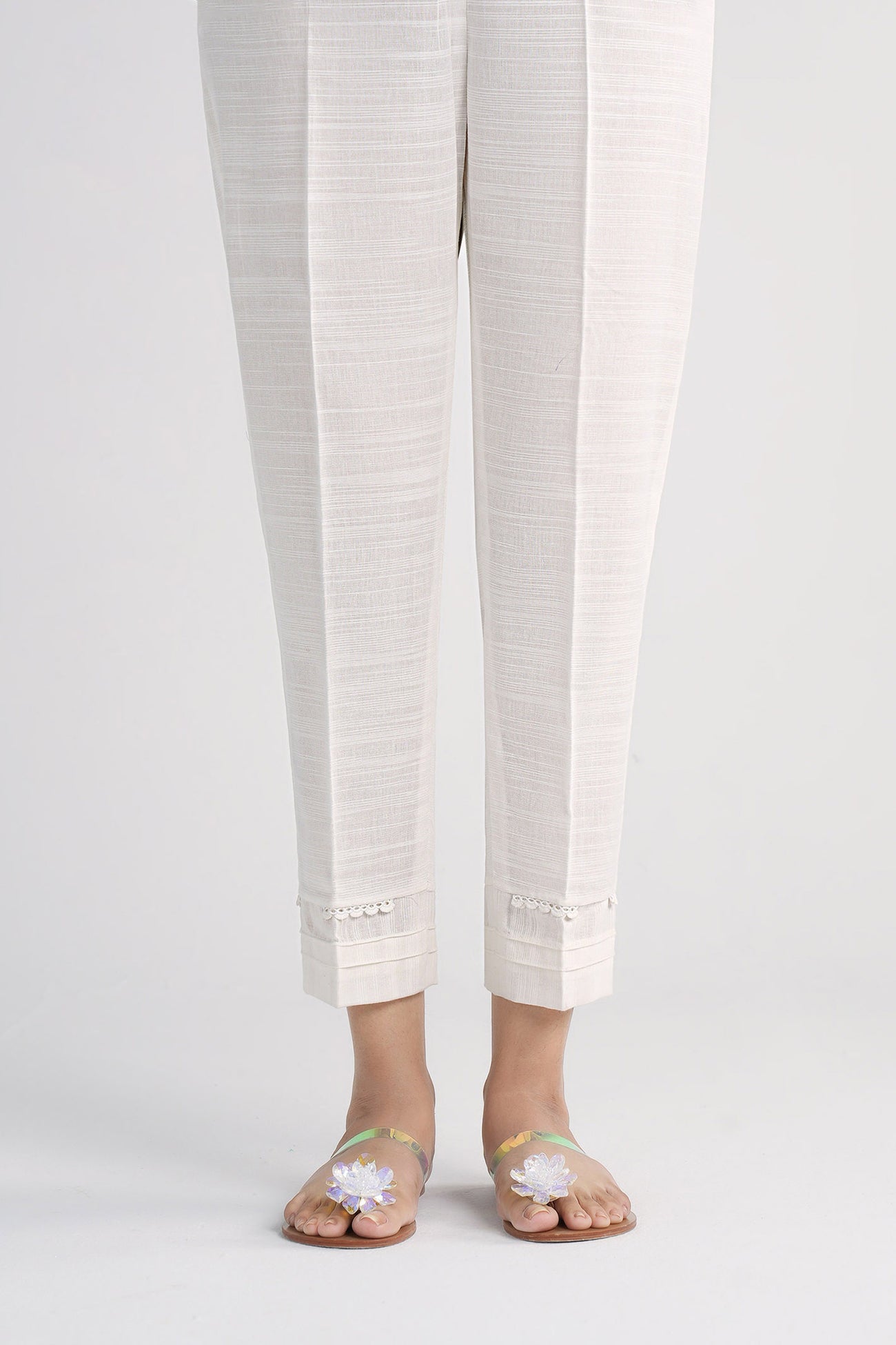 Dyed Slub Khaddar Trouser