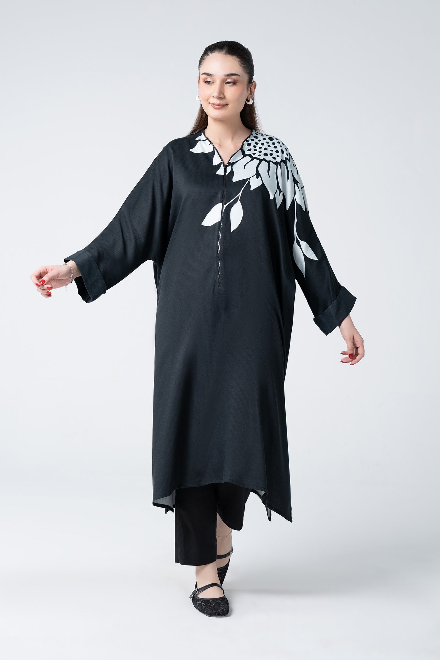 Printed Twill Kaftan
