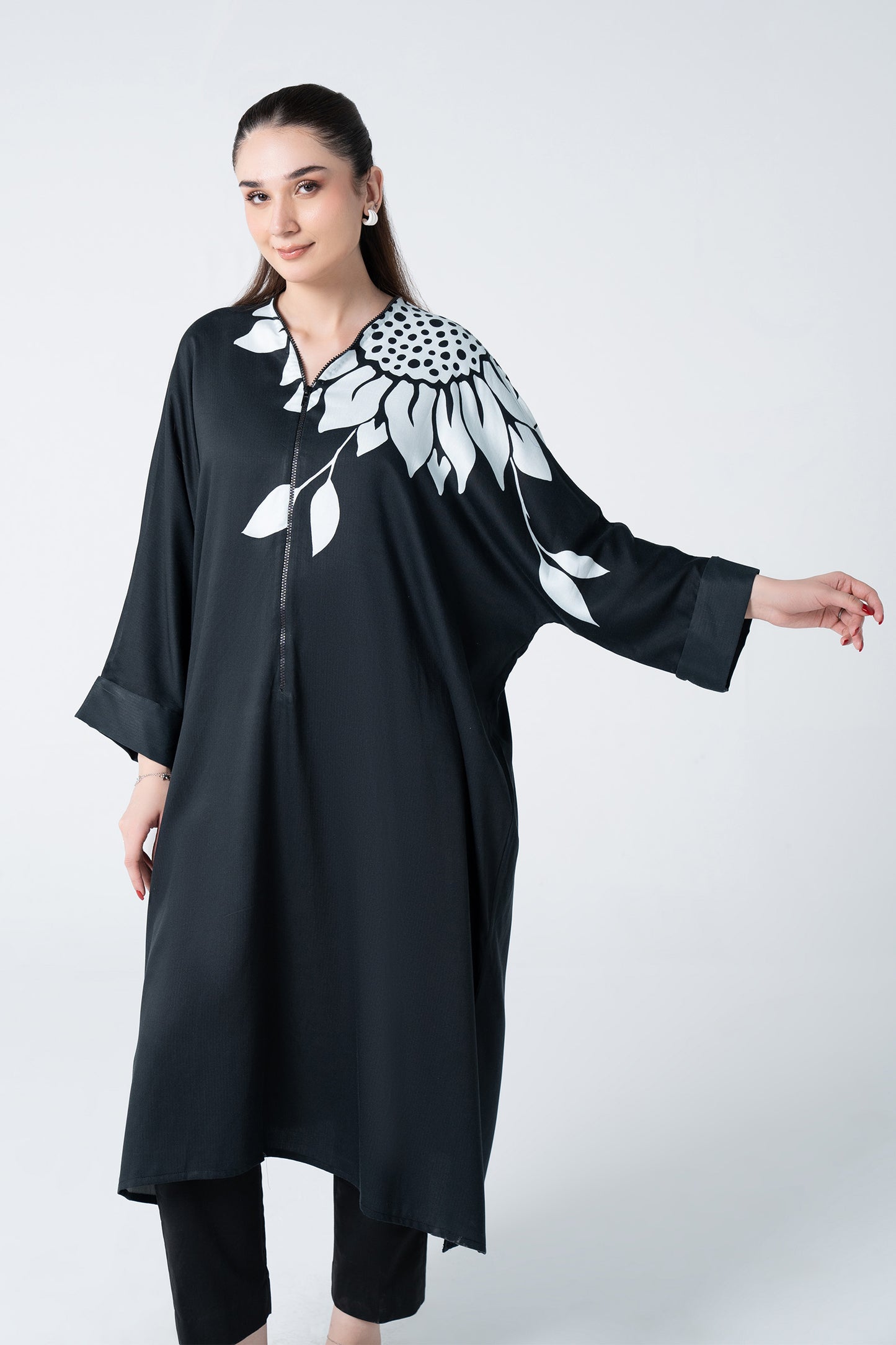 Printed Twill Kaftan