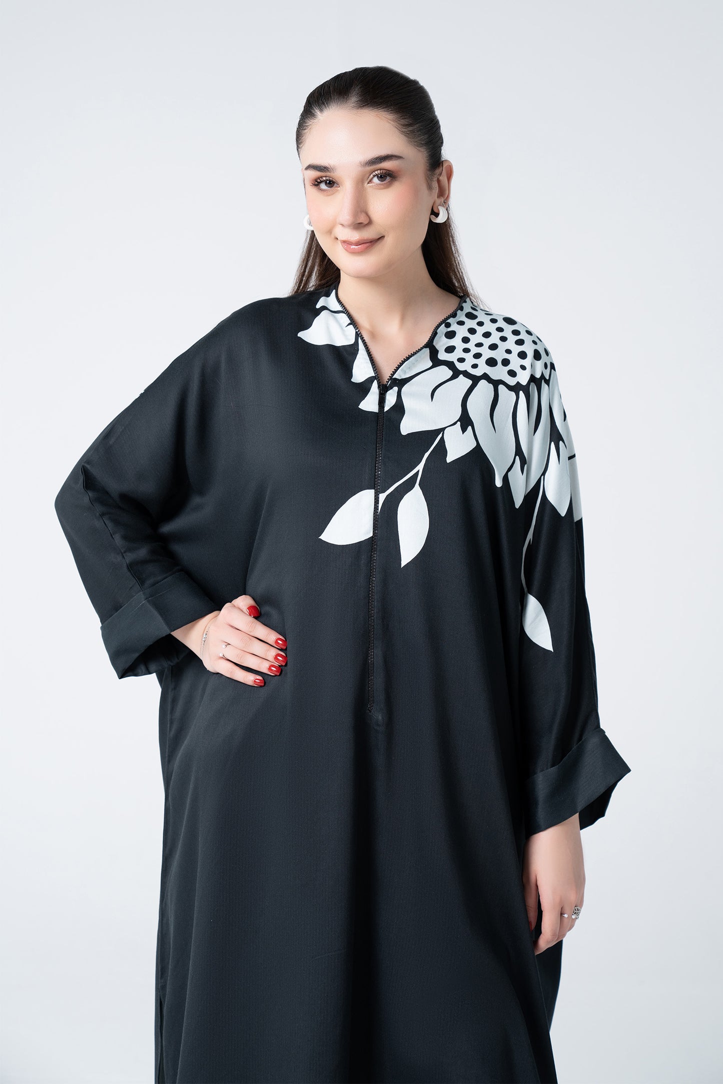 Printed Twill Kaftan