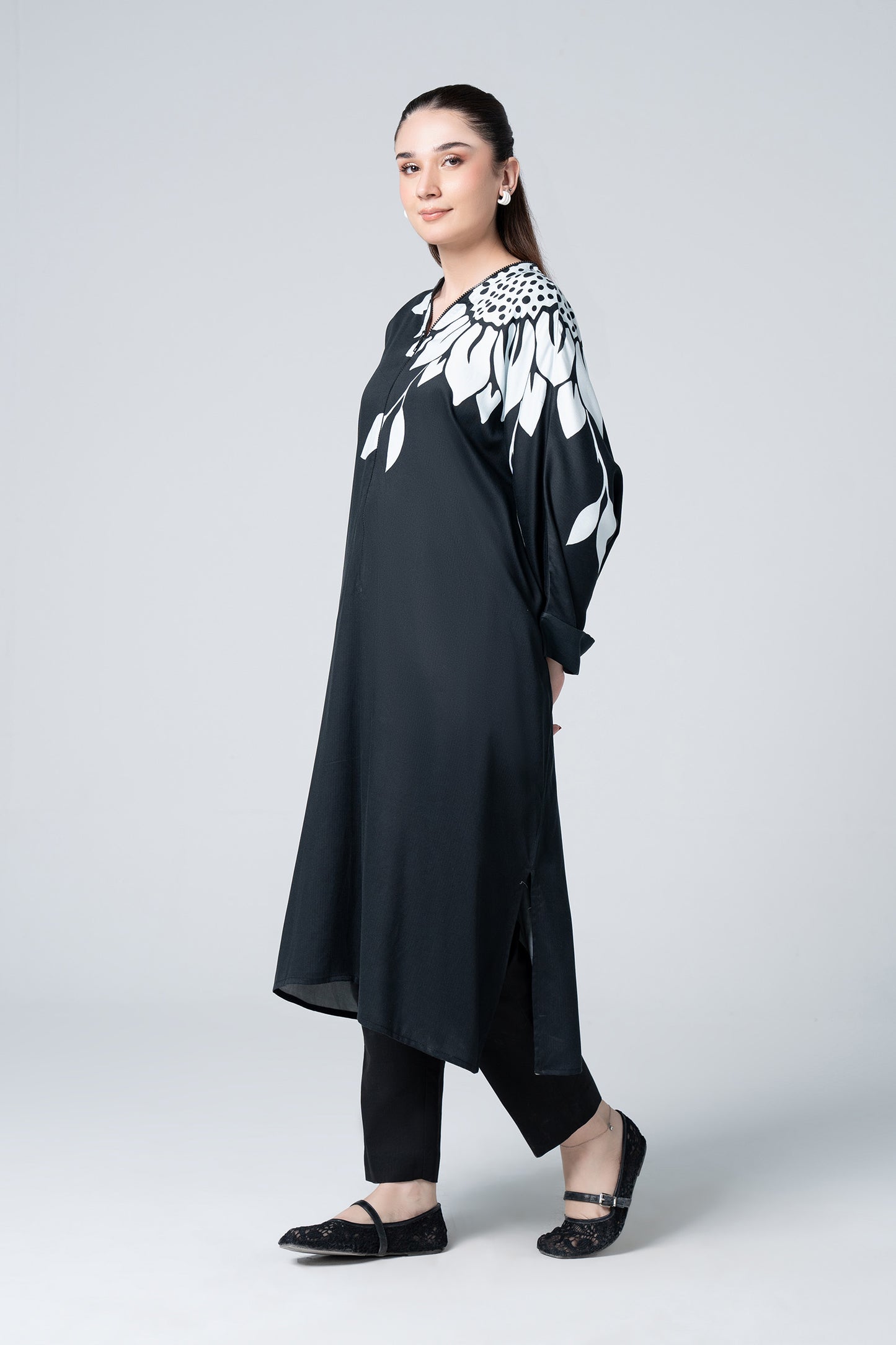 Printed Twill Kaftan