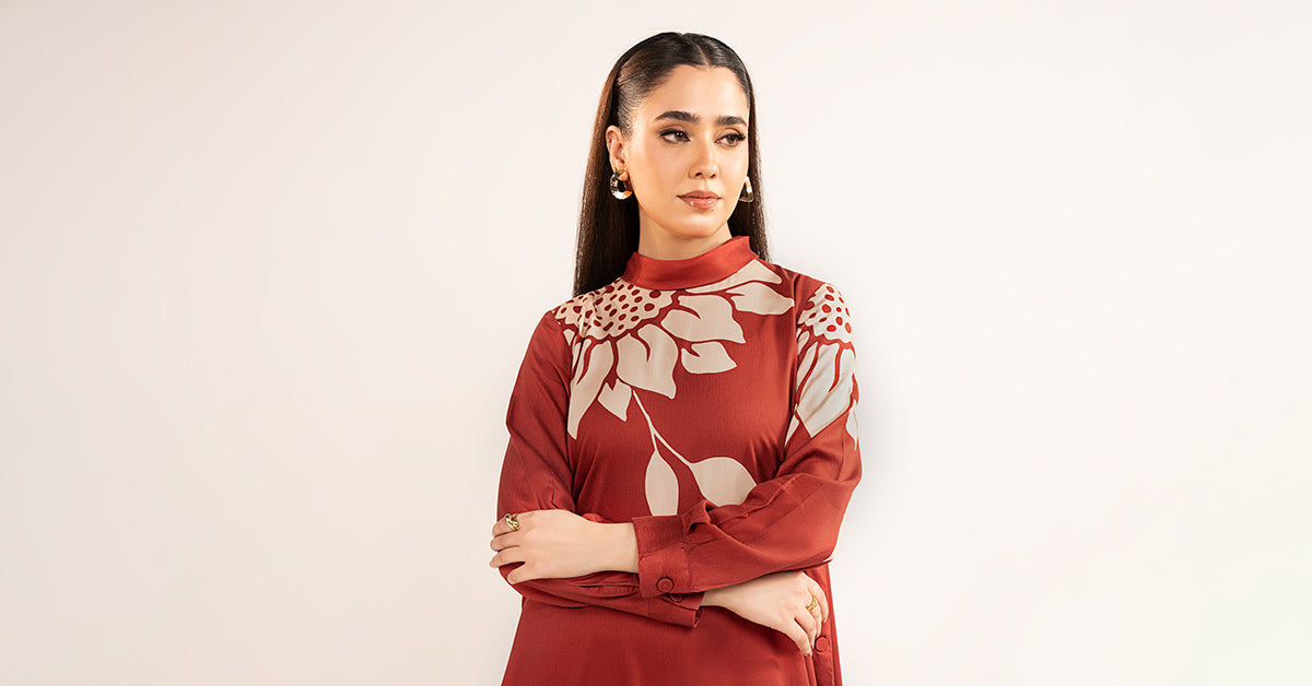 Printed Herringbone Tunic