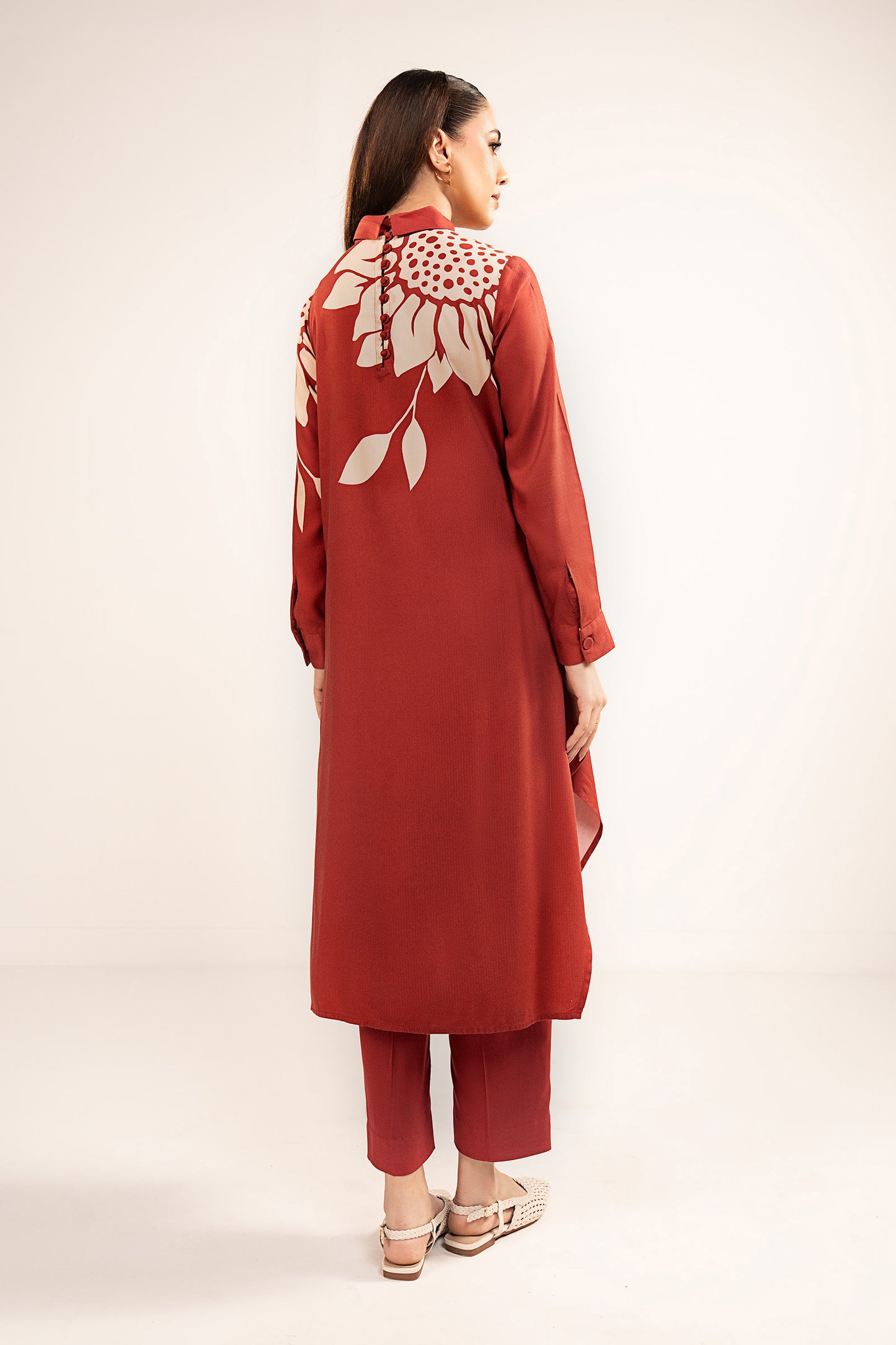 Printed Herringbone Tunic