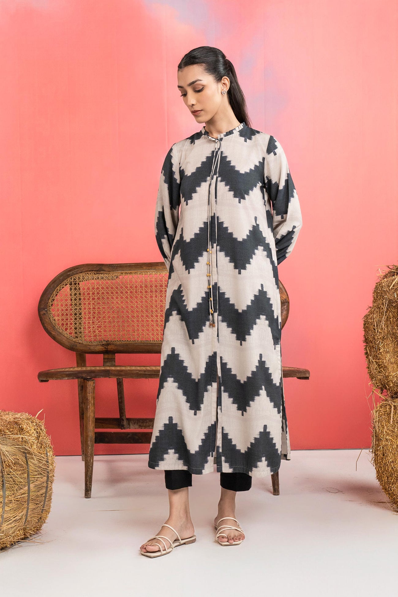 Printed Karandi Shirt