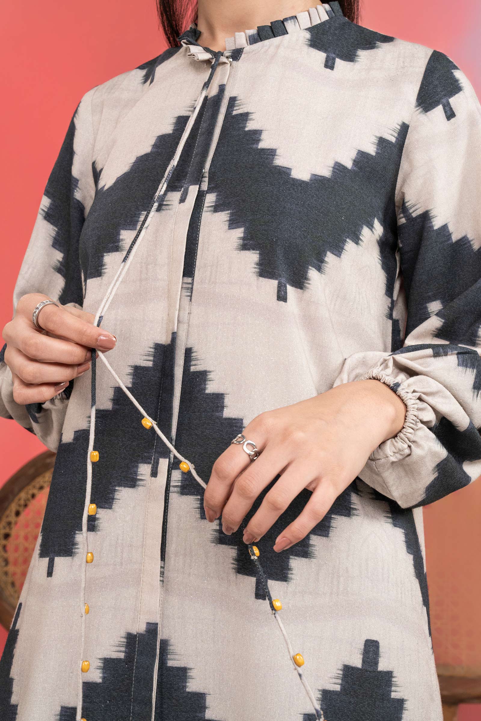 Printed Karandi Shirt