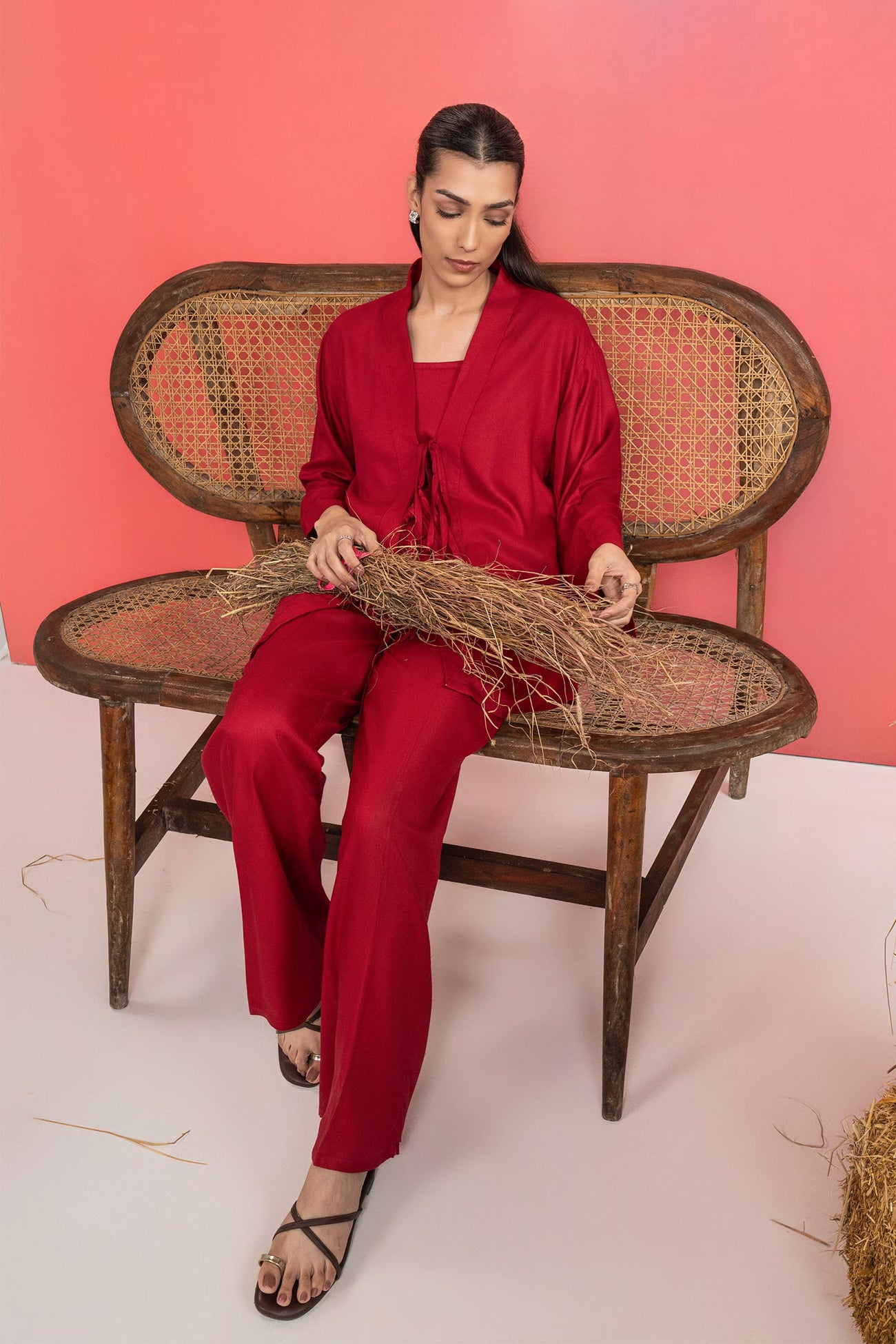 3 Pc Dyed Twill Suit