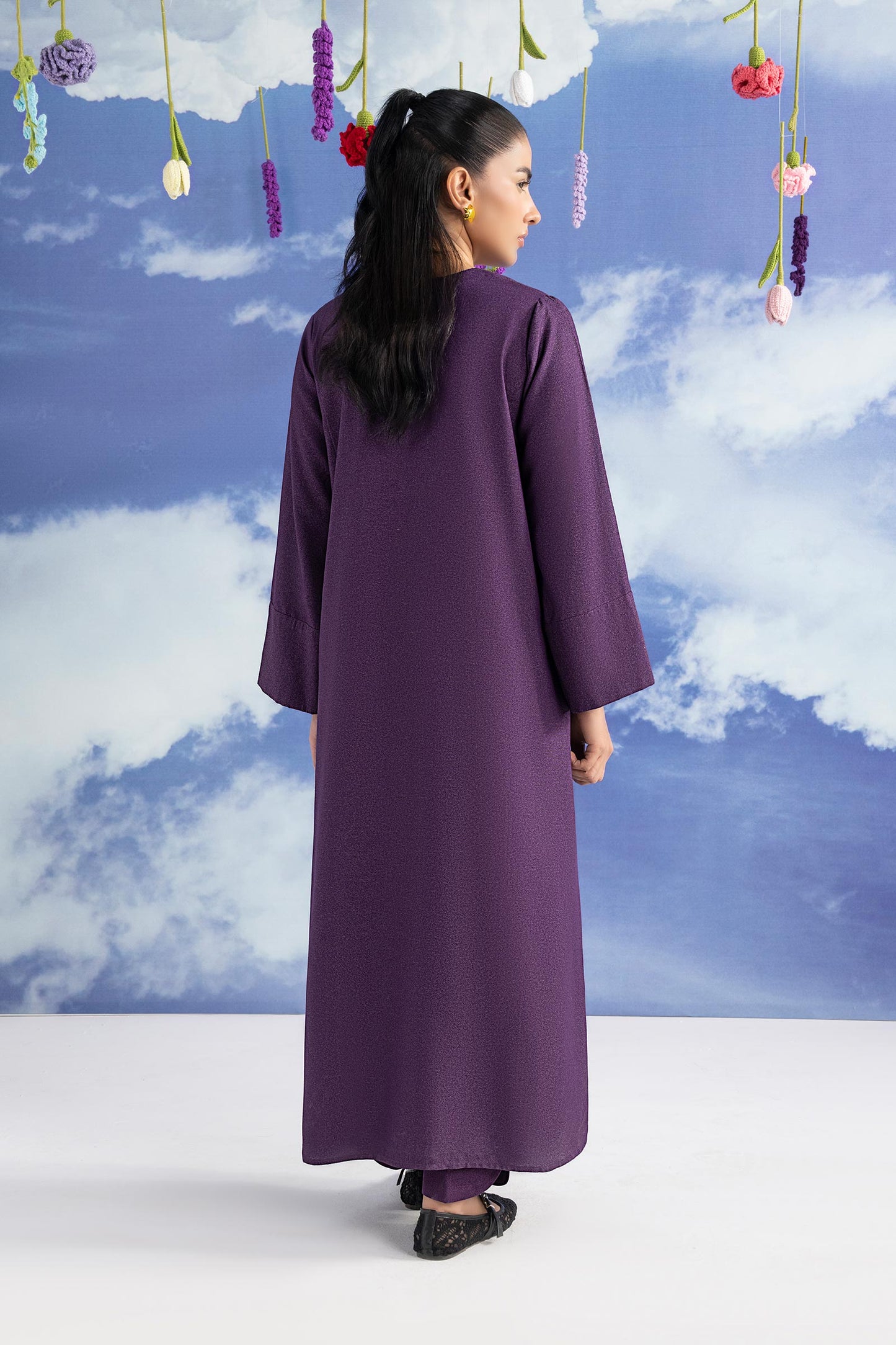 2 Pc Dyed Karandi Suit