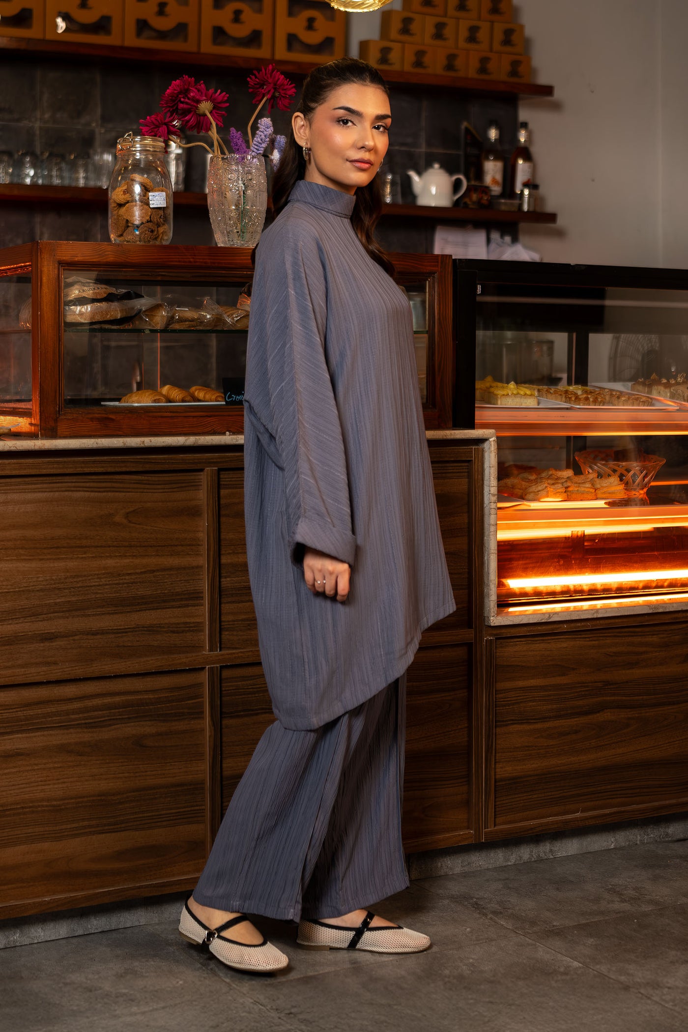 2 Pc Dyed Poly Wrinkle Suit