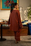 2 Pc Dyed Rib Karandi Suit