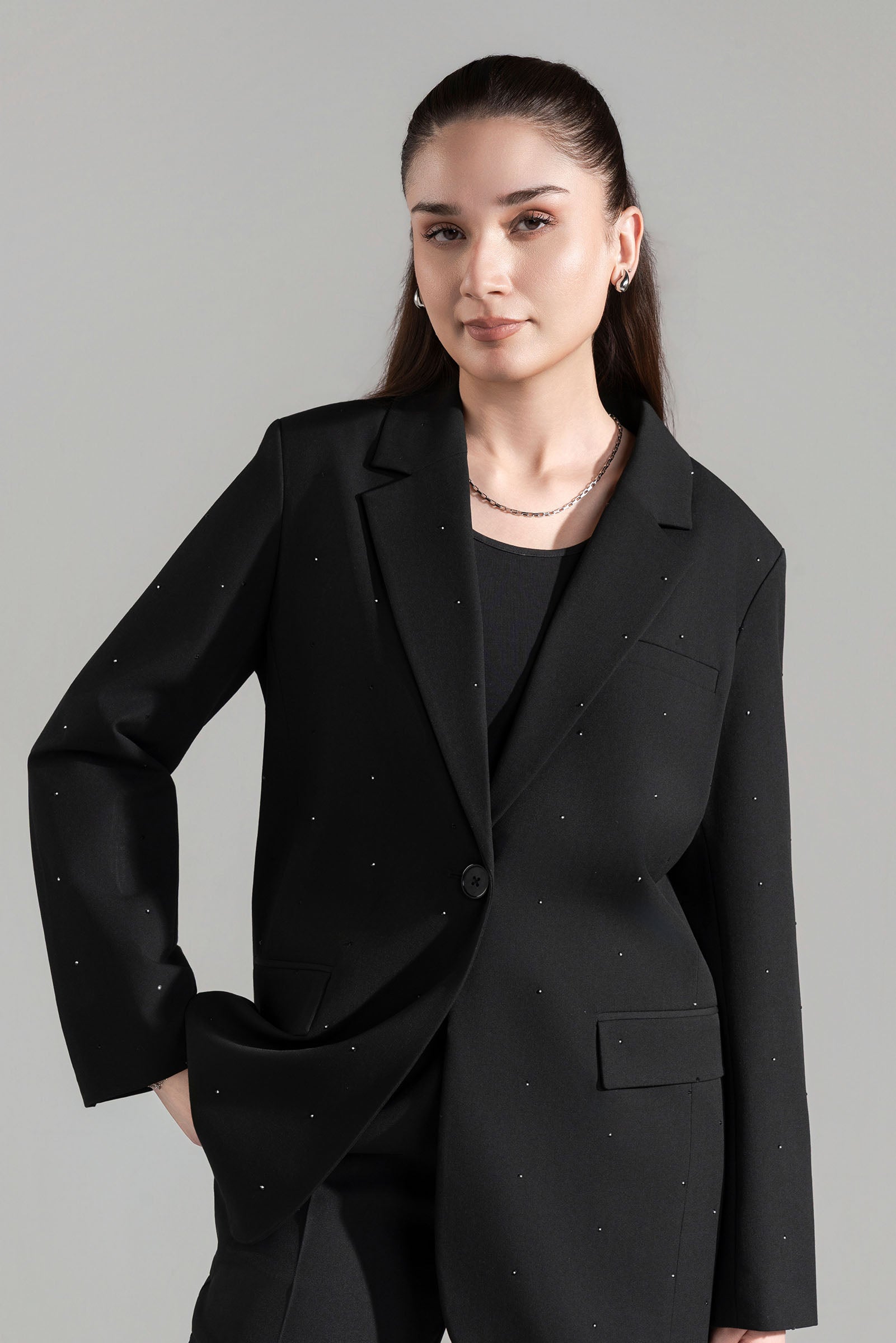 Embellished Blazer