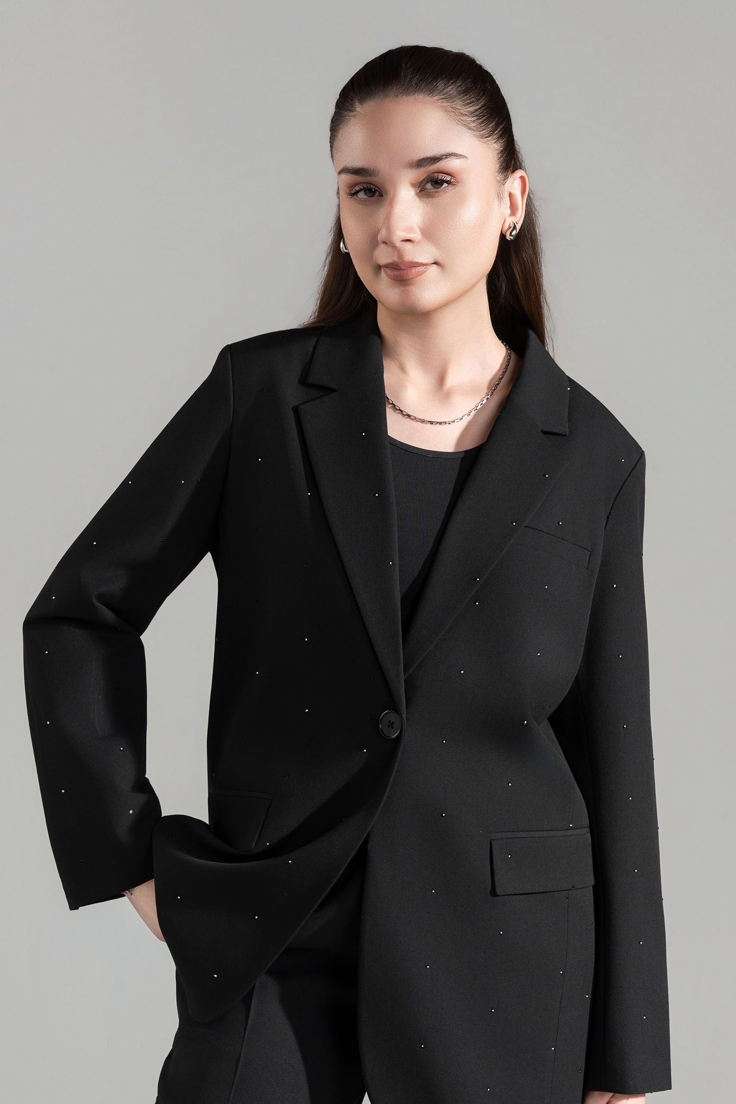 Embellished Blazer