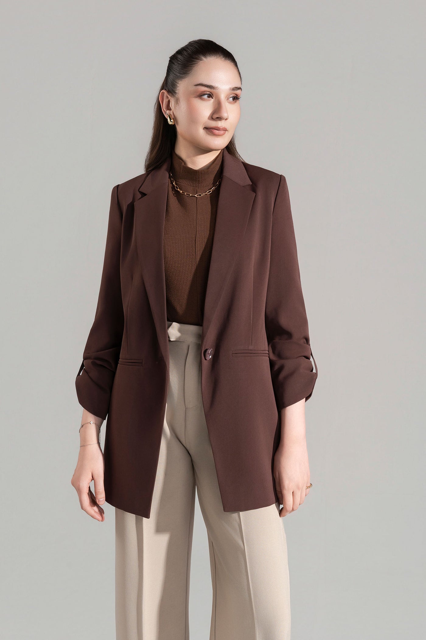 Everyday Buttoned Blazer