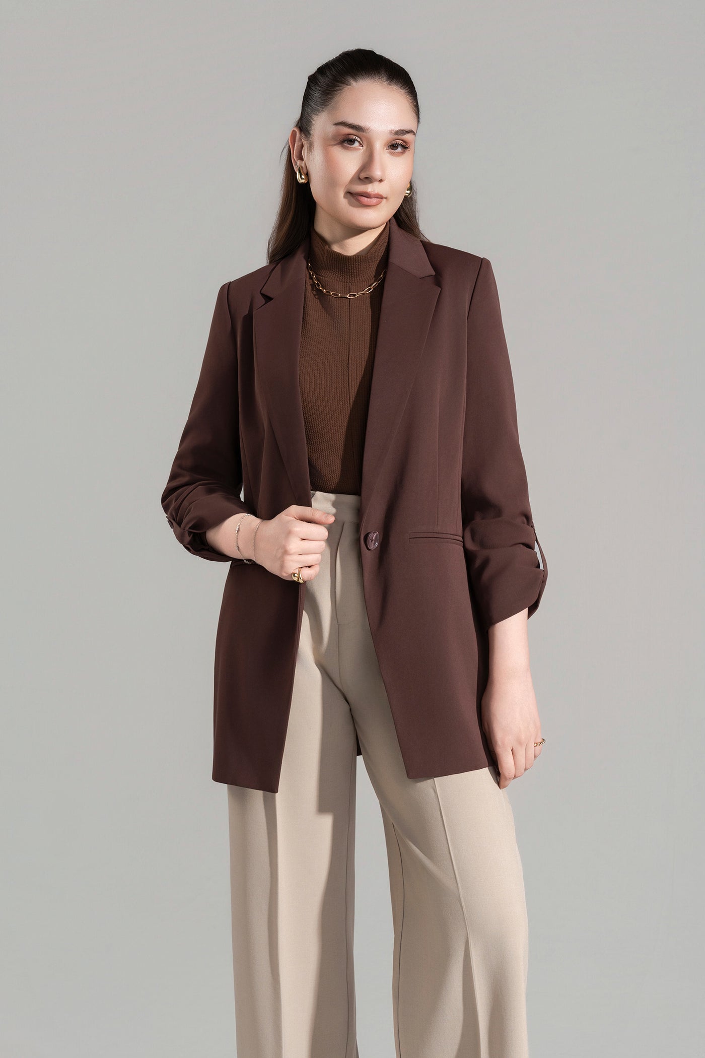 Everyday Buttoned Blazer