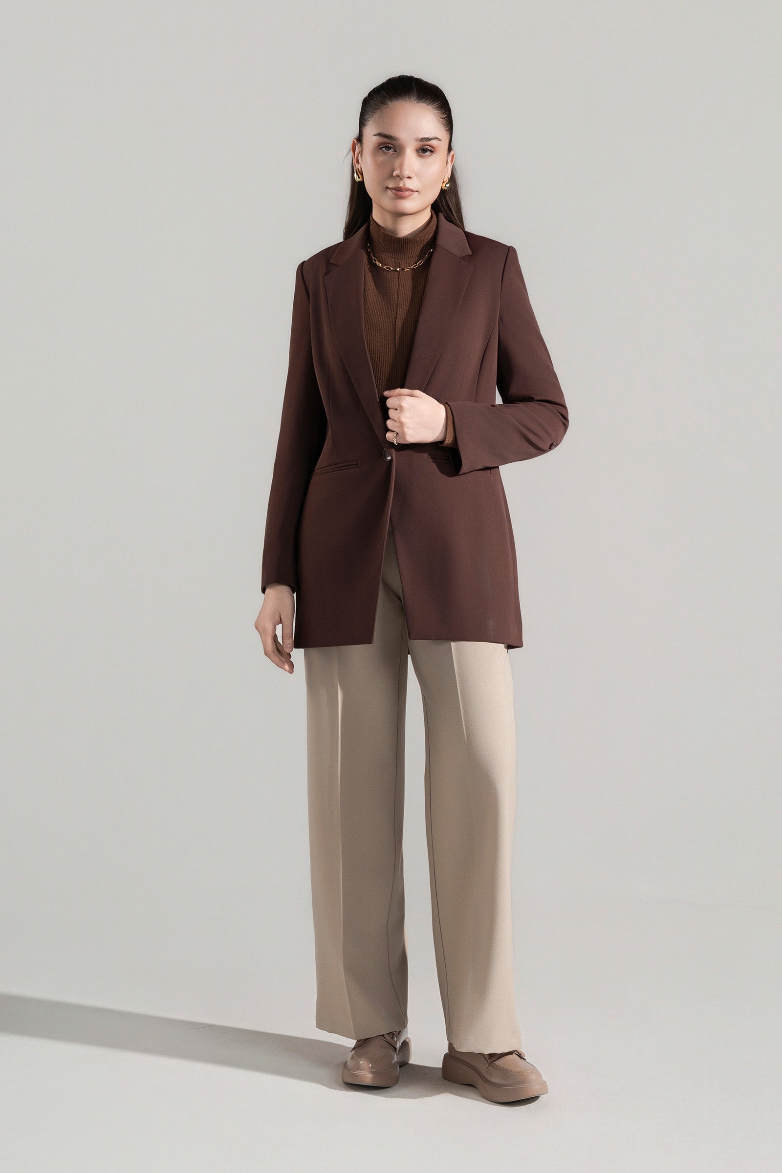 Everyday Buttoned Blazer