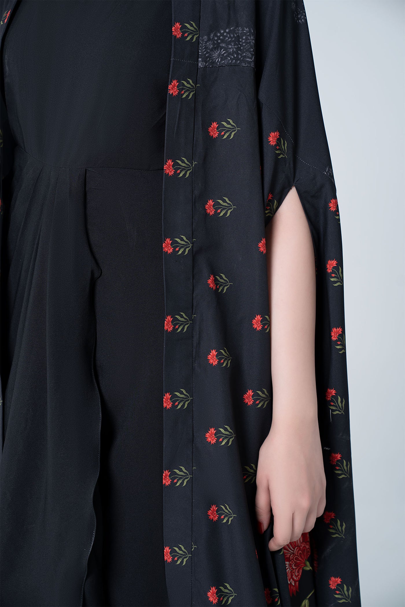 2 Pc Printed Raw Silk Suit