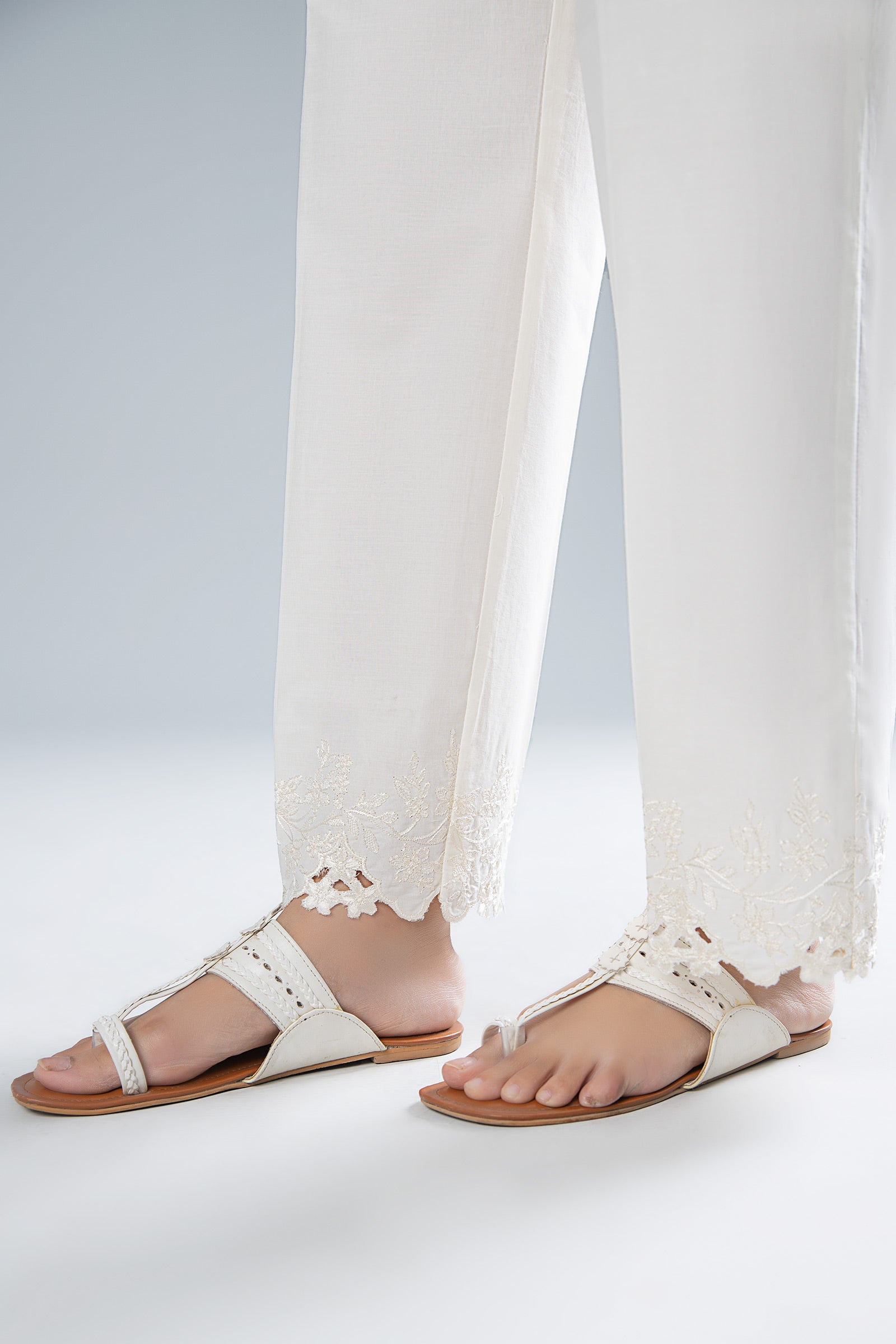 Embroidered Cambric Trouser