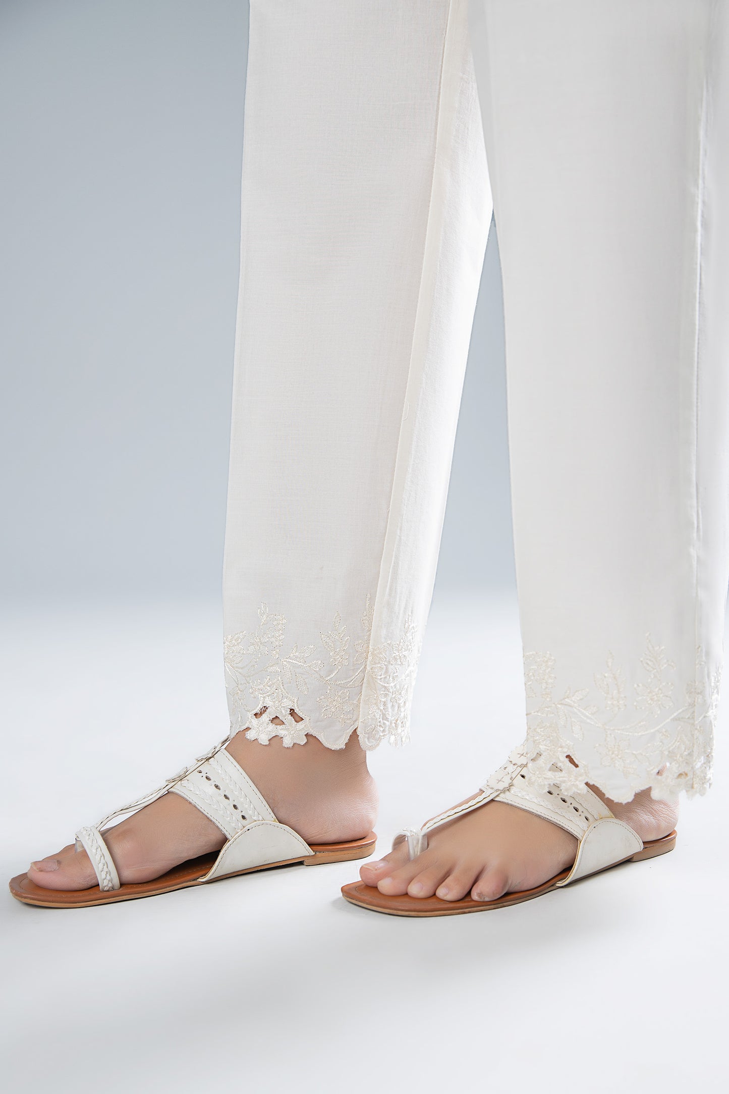 Embroidered Cambric Trouser