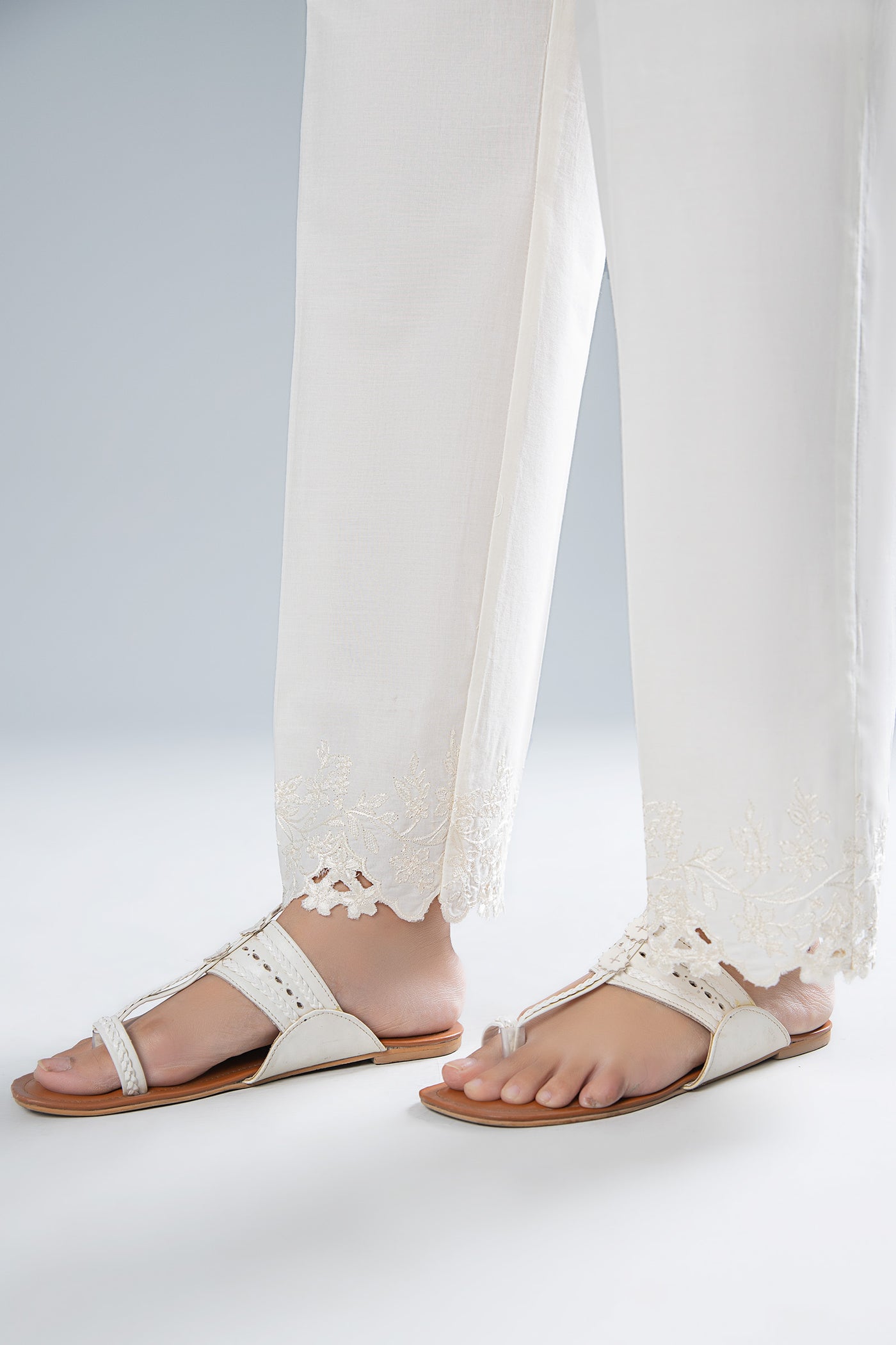 Embroidered Cambric Trouser