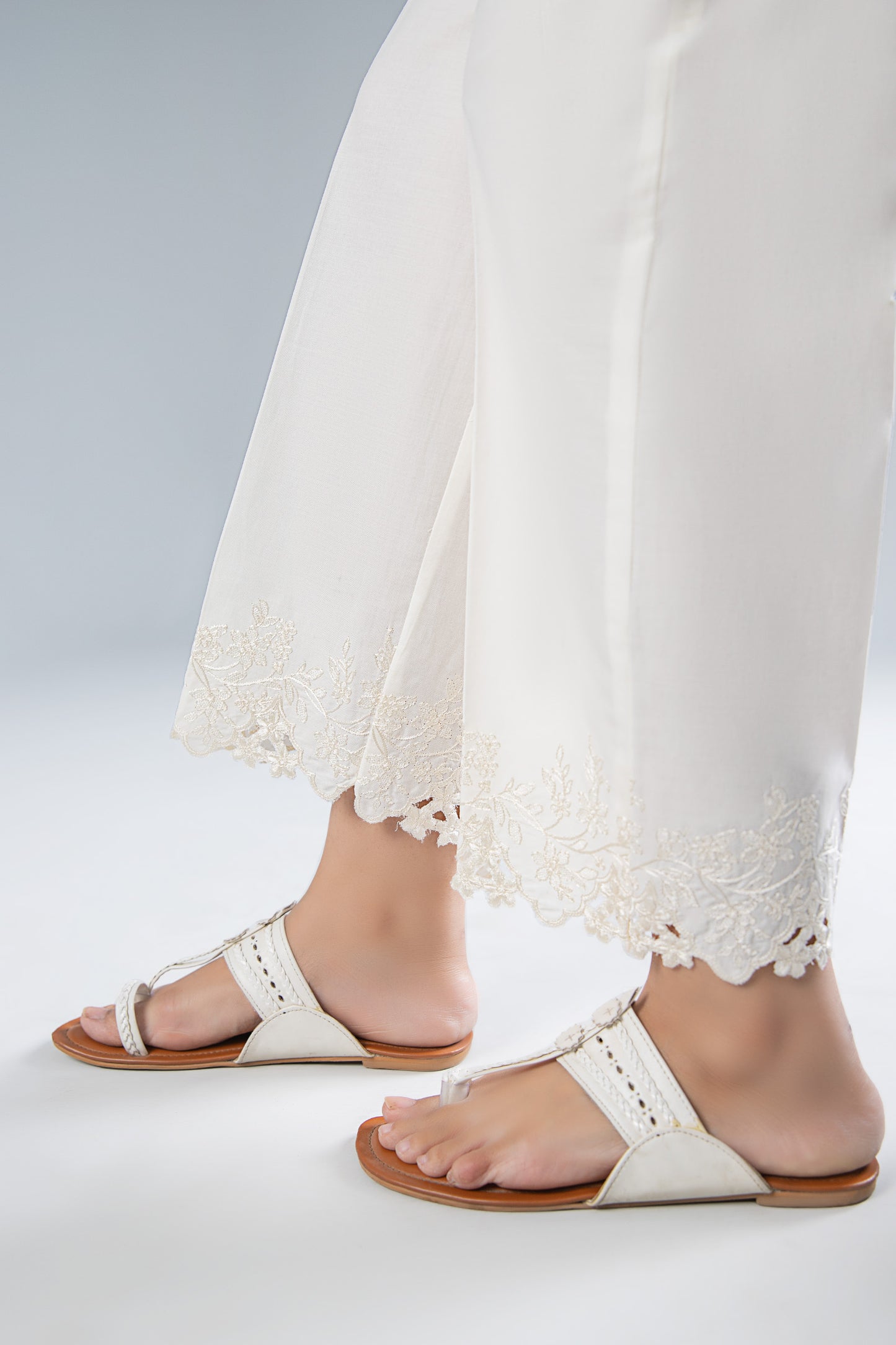 Embroidered Cambric Trouser