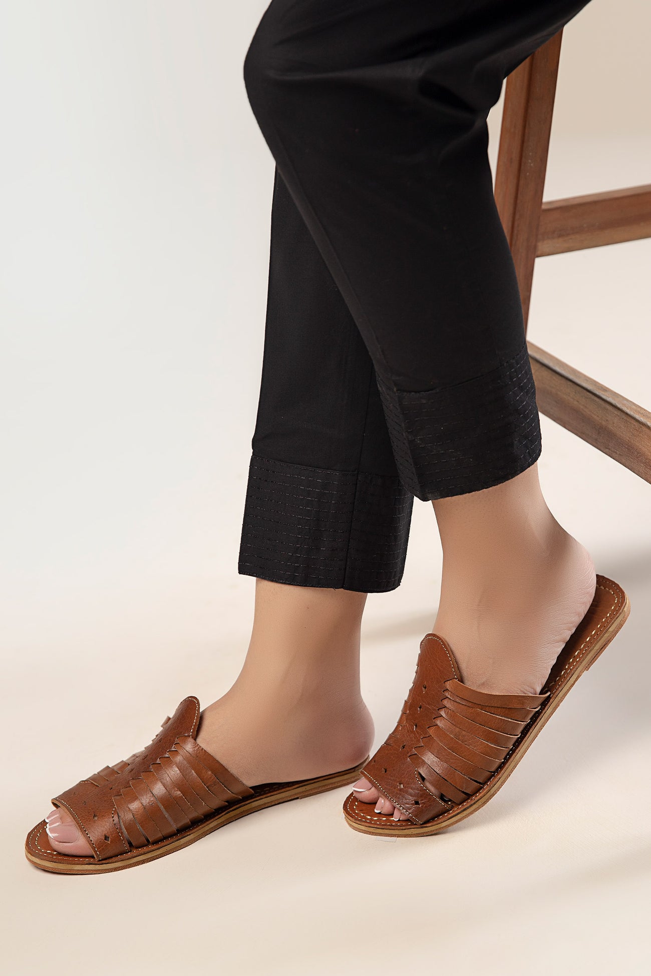 Embroidered Cambric Trouser