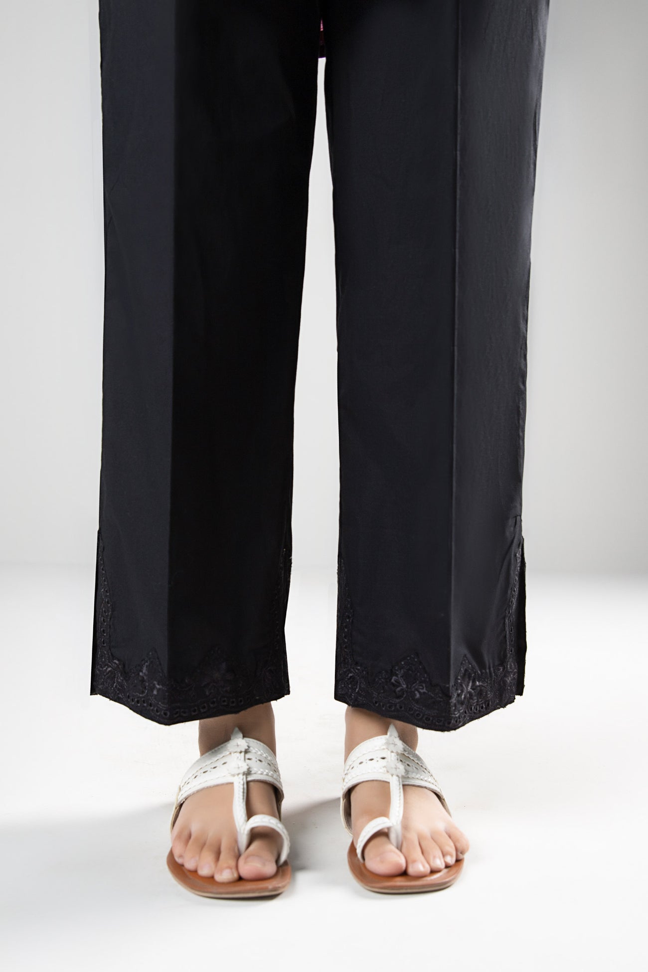 Embroidered Cambric Trouser