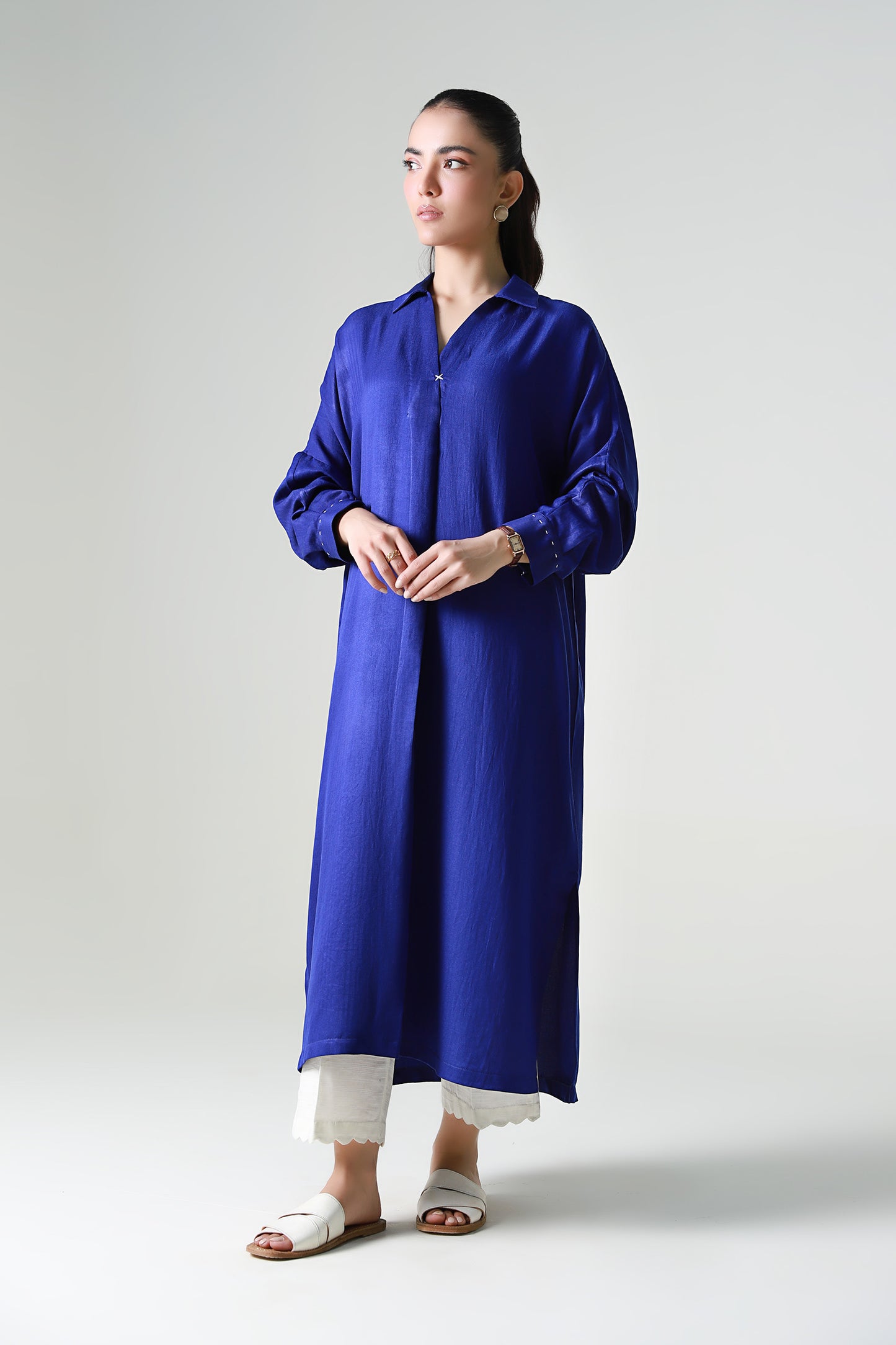 Dyed Herringbone Tunic