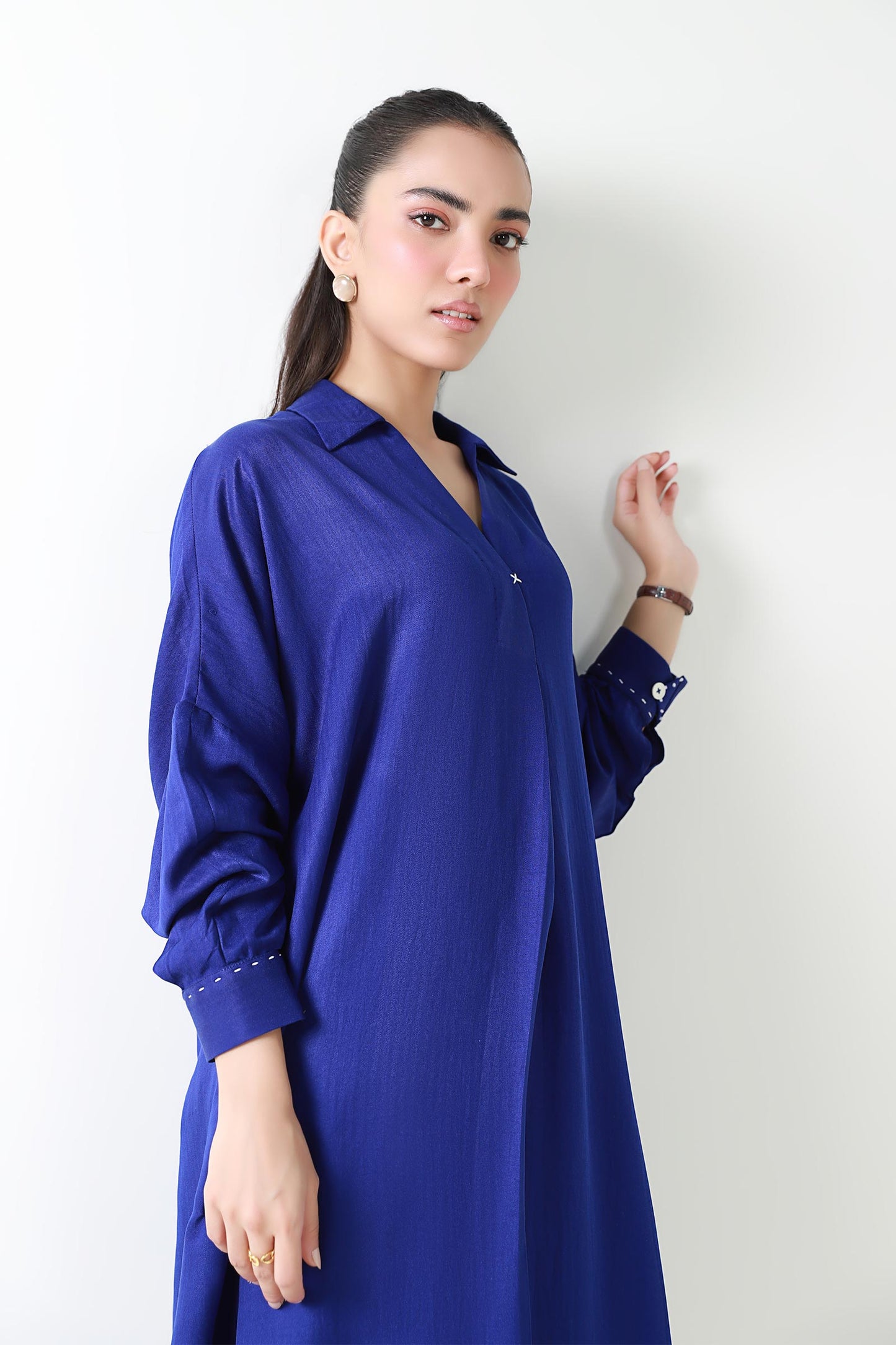 Dyed Herringbone Tunic