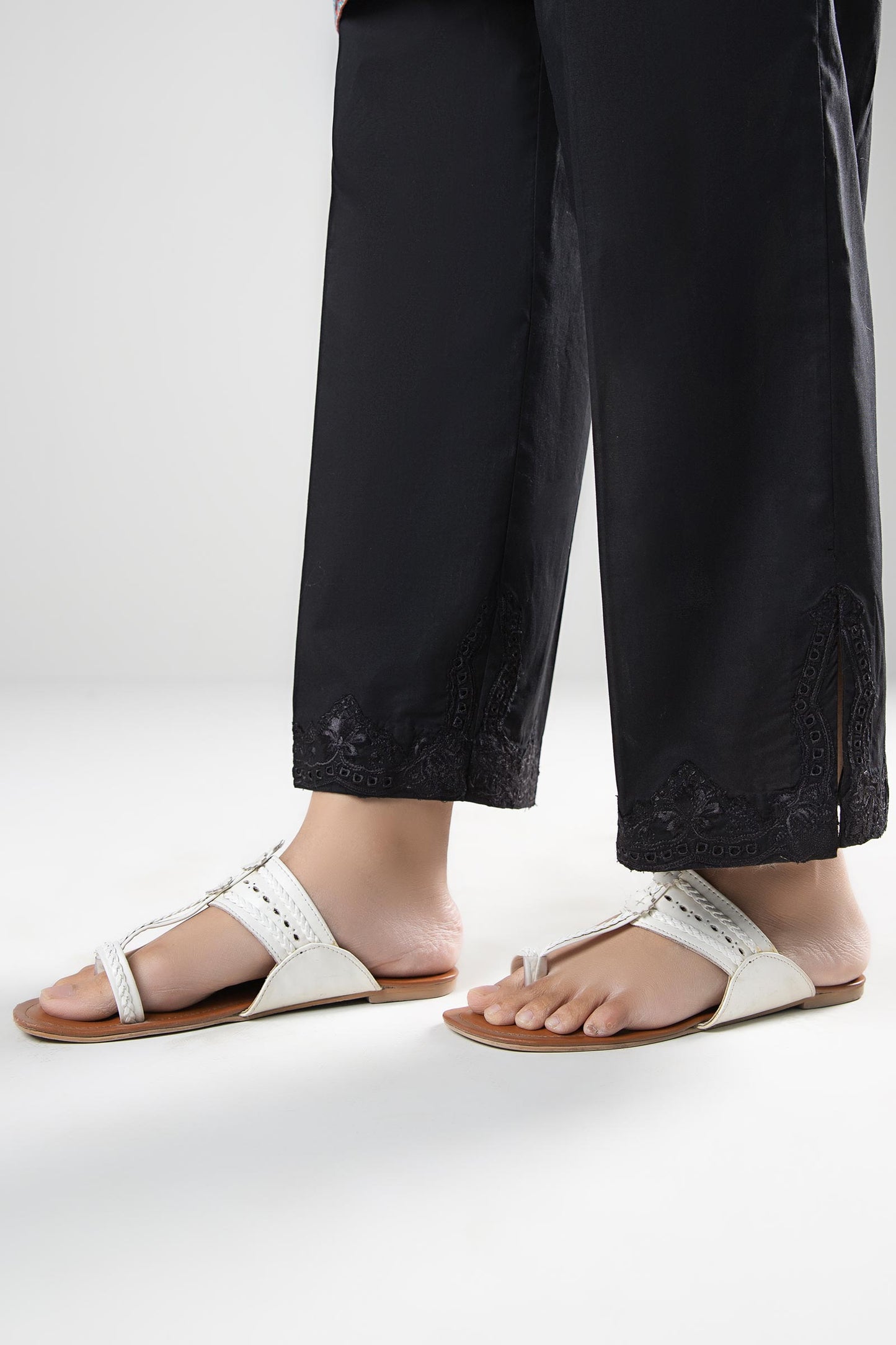 Embroidered Cambric Trouser