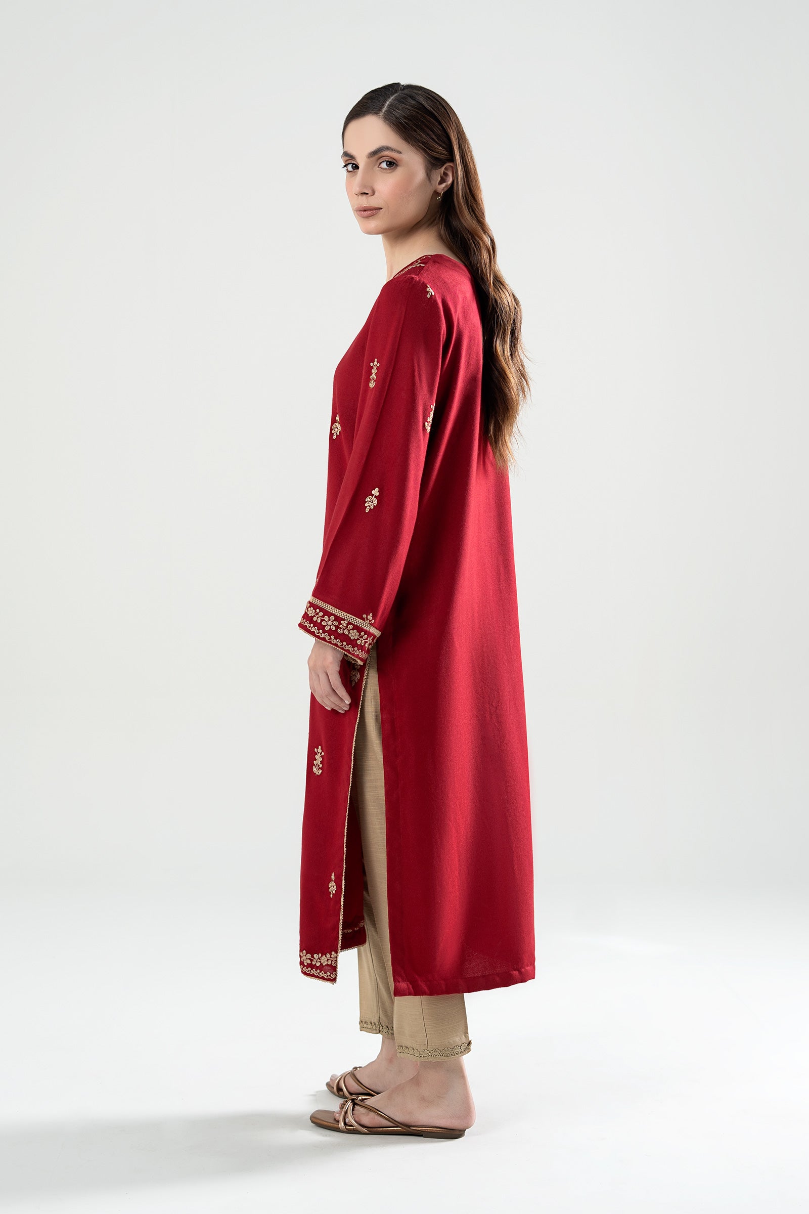 Embroidered Wool Shirt