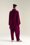 2 Pc Dyed Velvet Suit