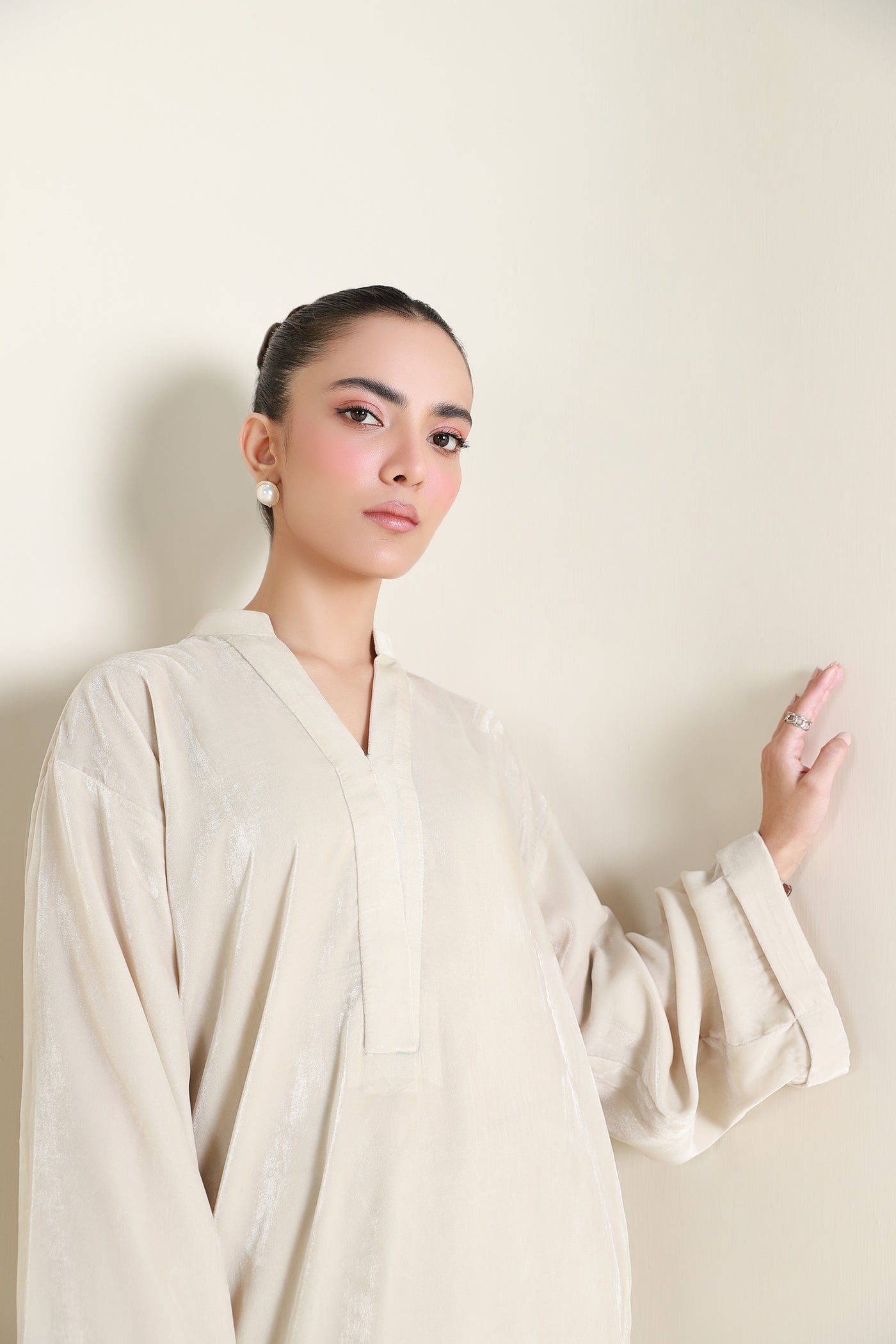 2 Pc Dyed Velvet Suit