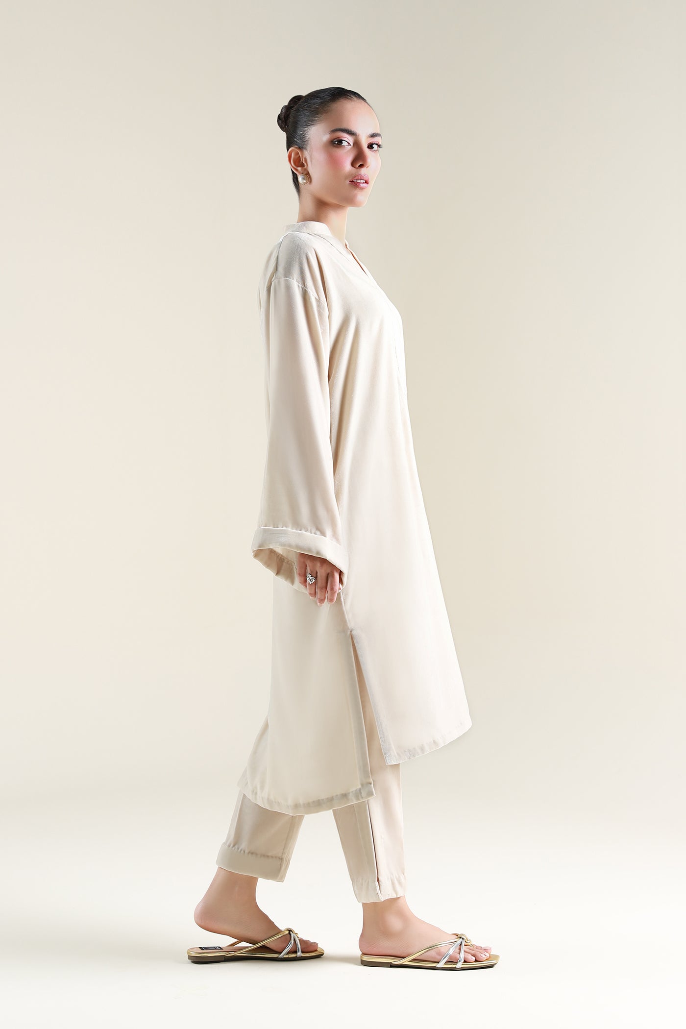 2 Pc Dyed Velvet Suit