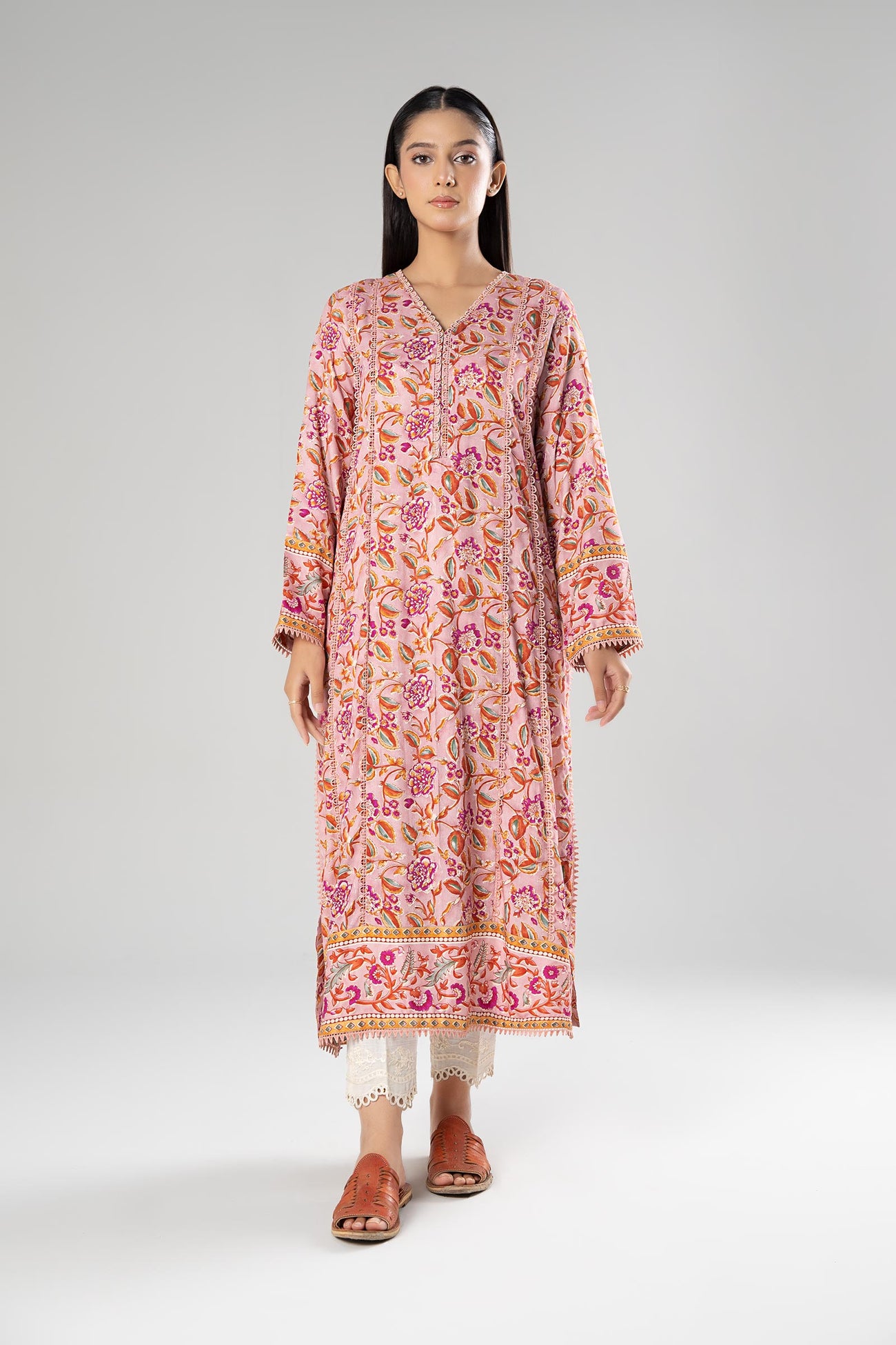 Printed Herringbone Shirt