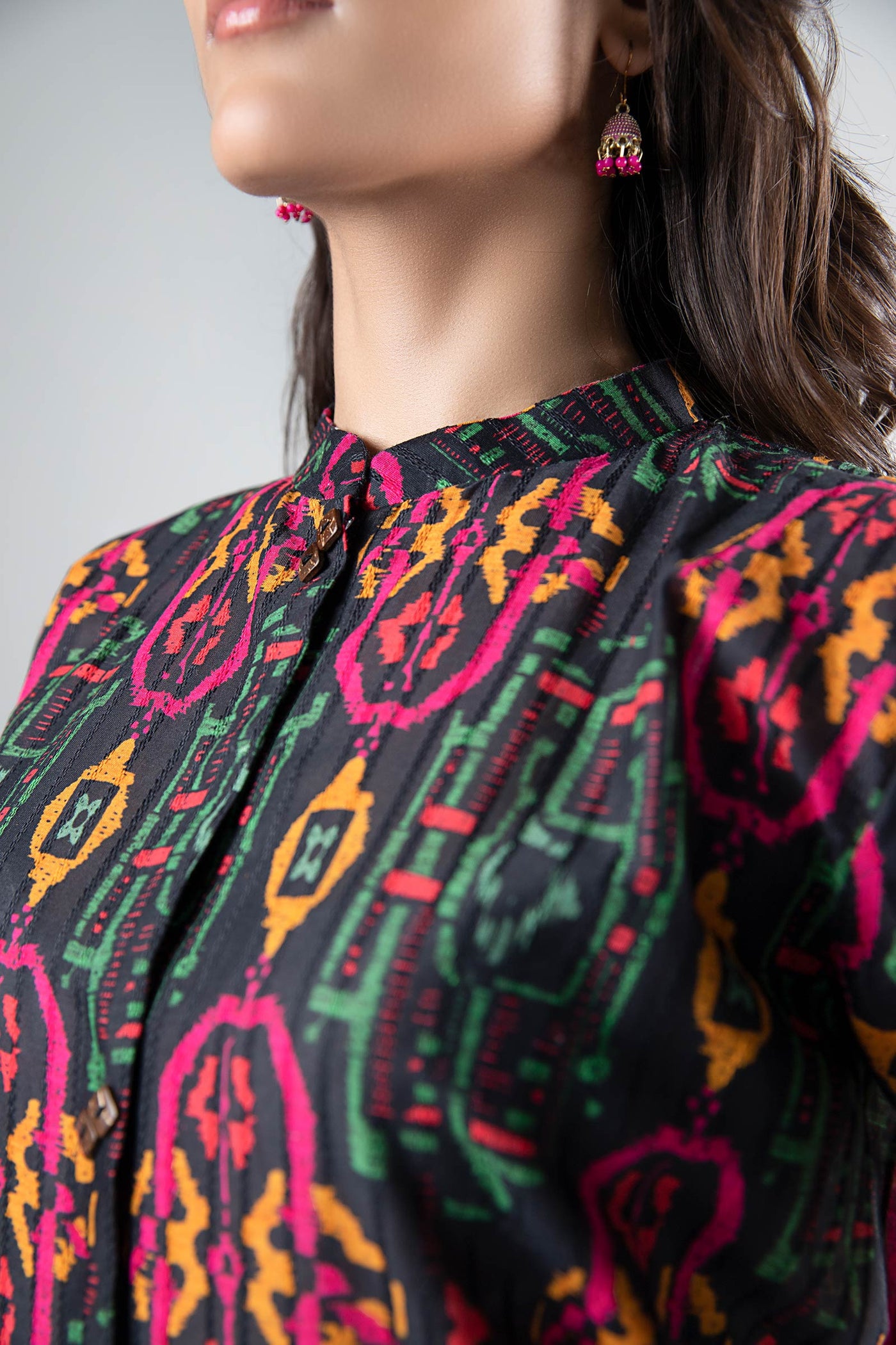 2 Pc Printed Textured Suit