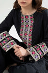 2 Pc Embroidered Textured Suit