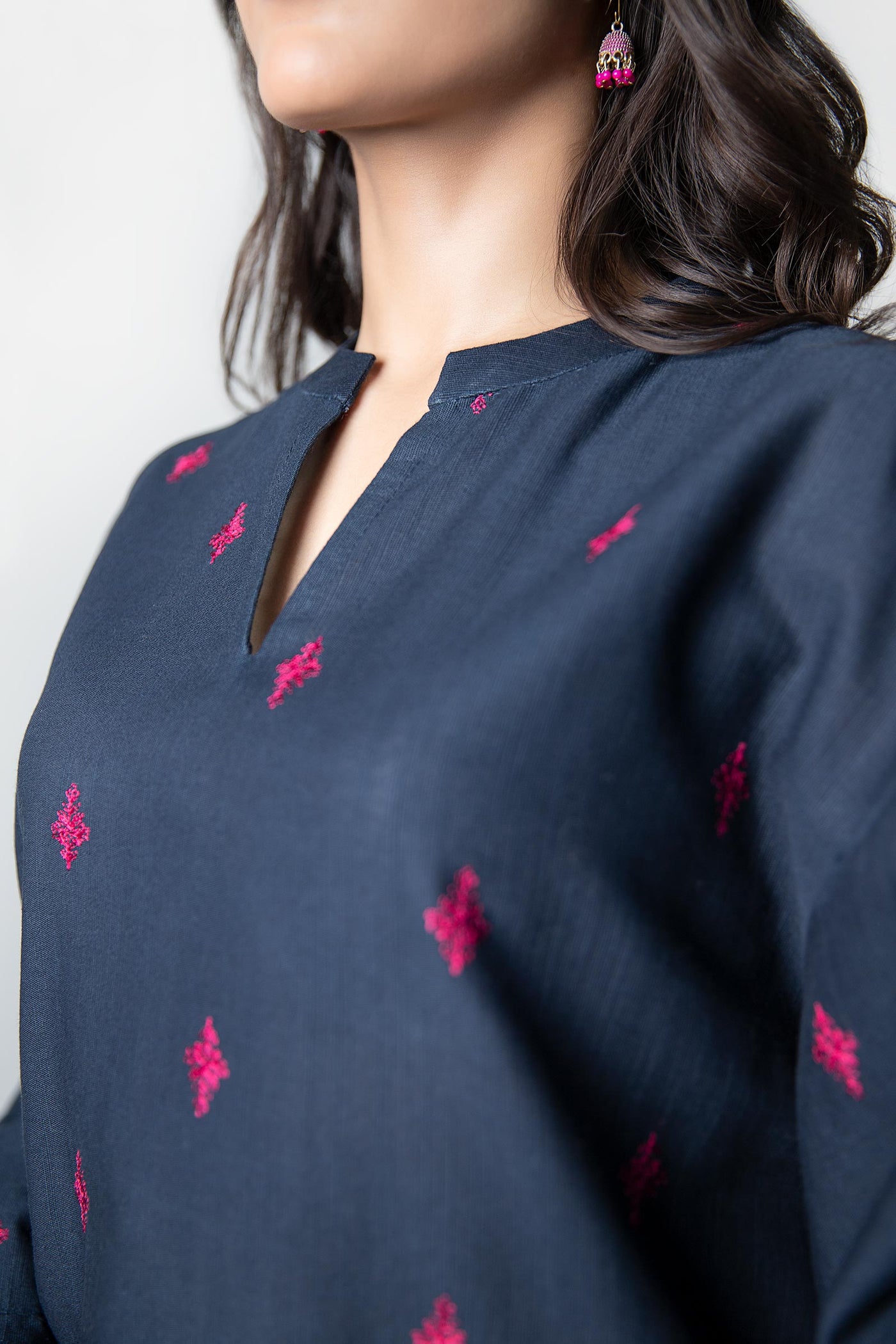 2 Pc Embroidered Khaddar Suit