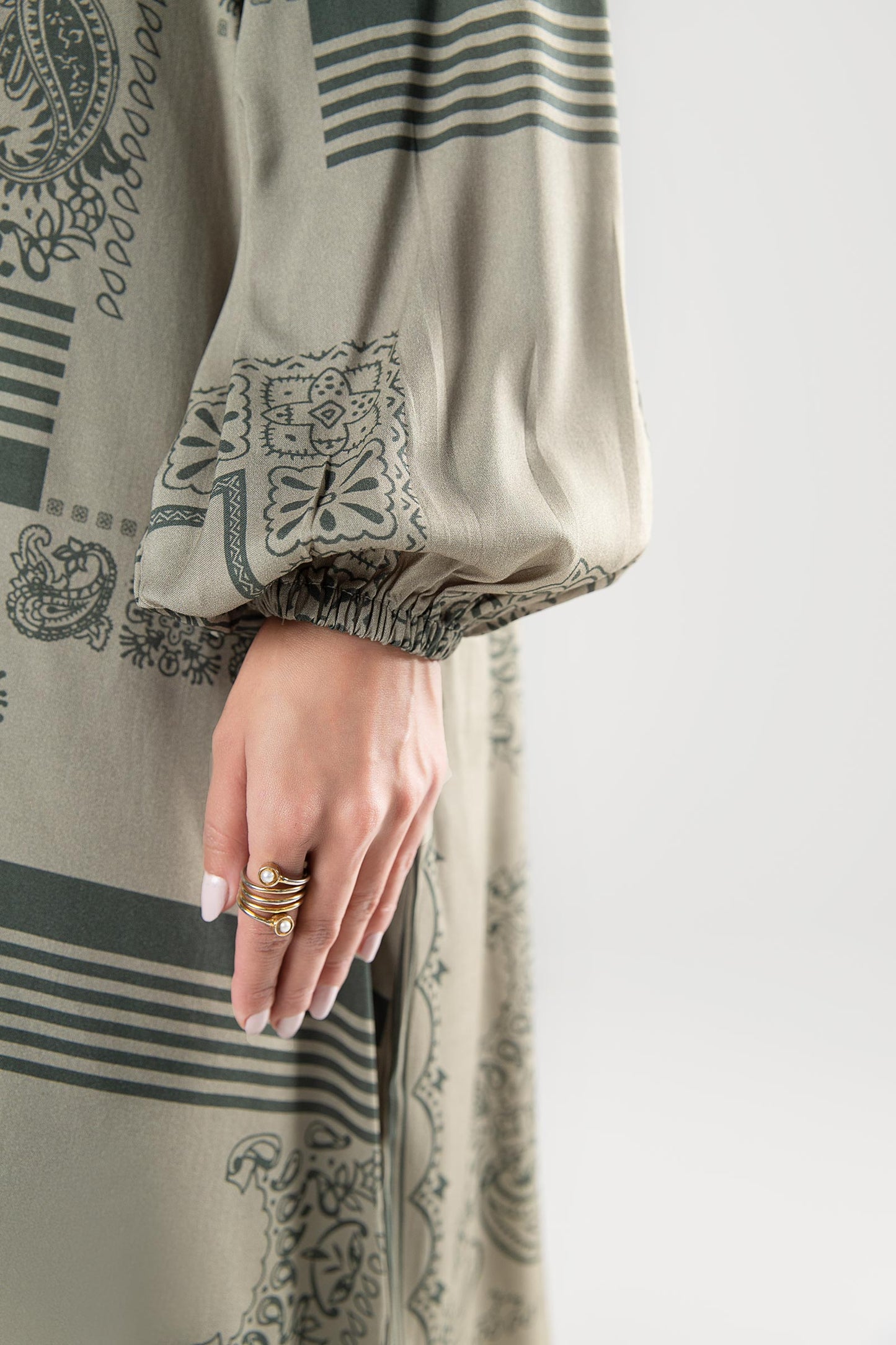 2 Pc Printed Twill Suit