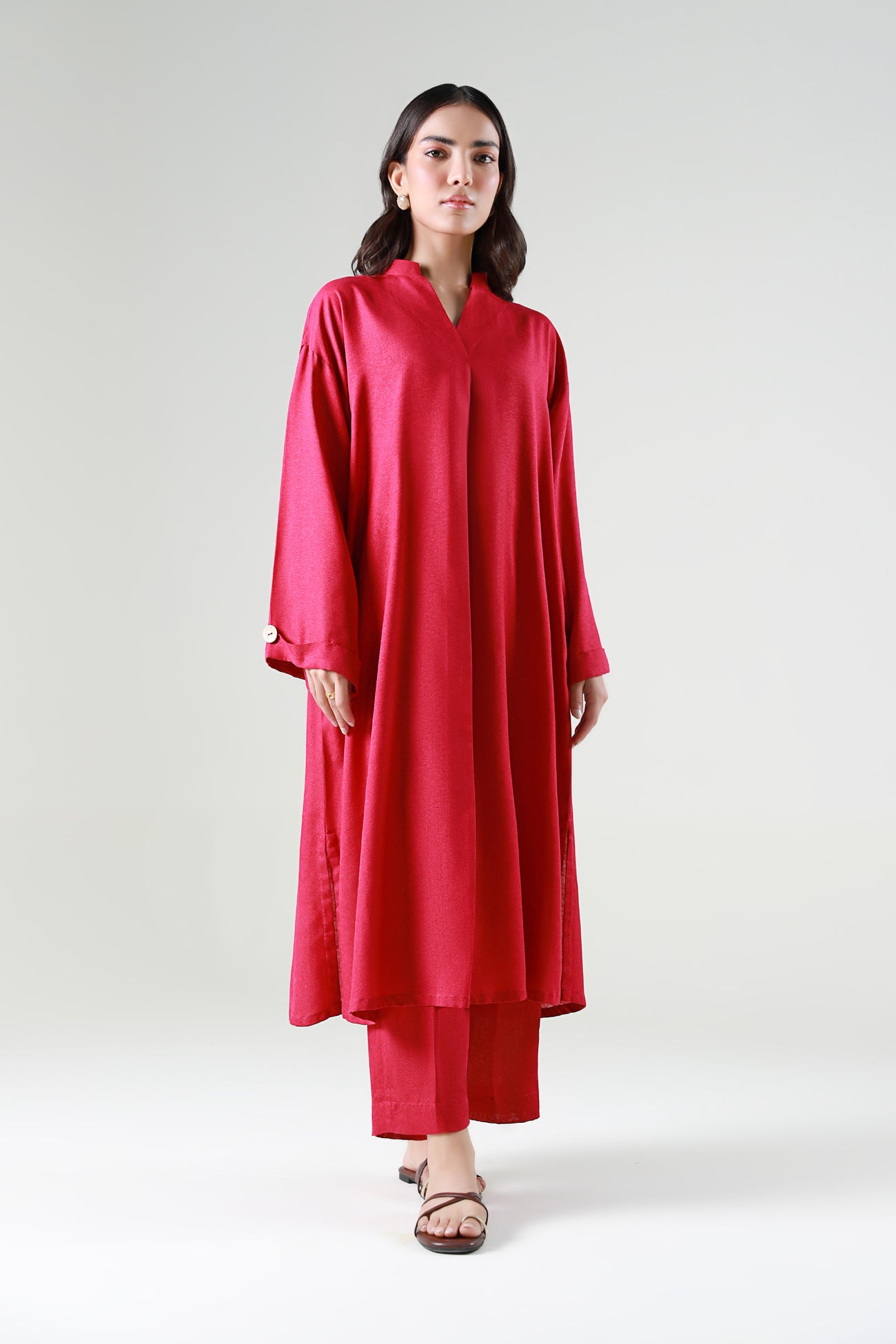 2 Pc Dyed Karandi Suit