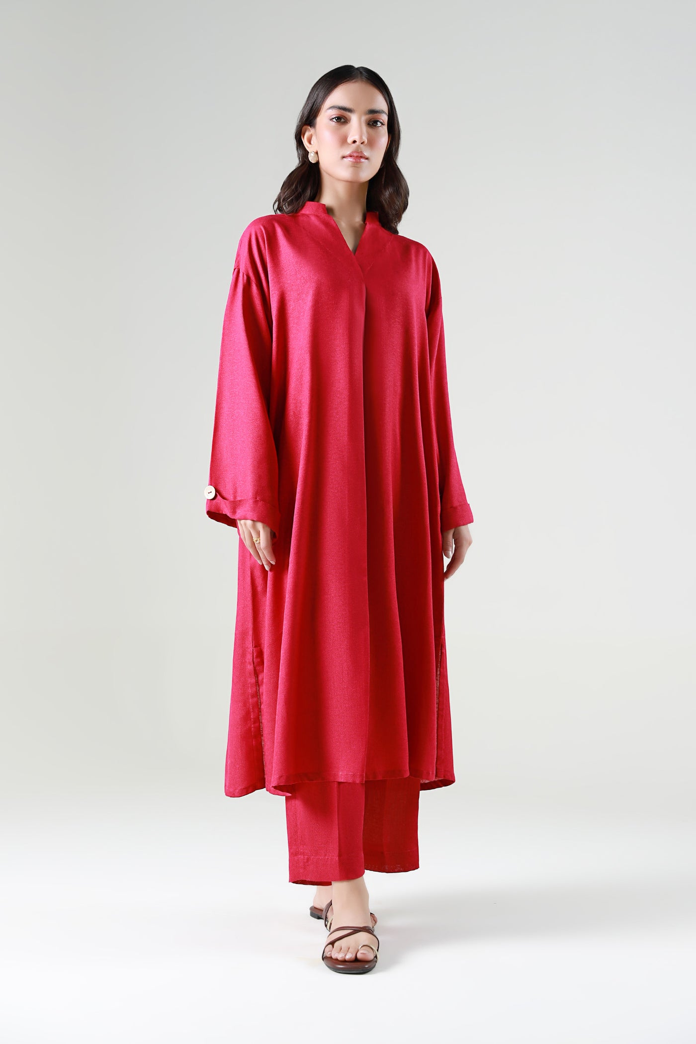 2 Pc Dyed Karandi Suit