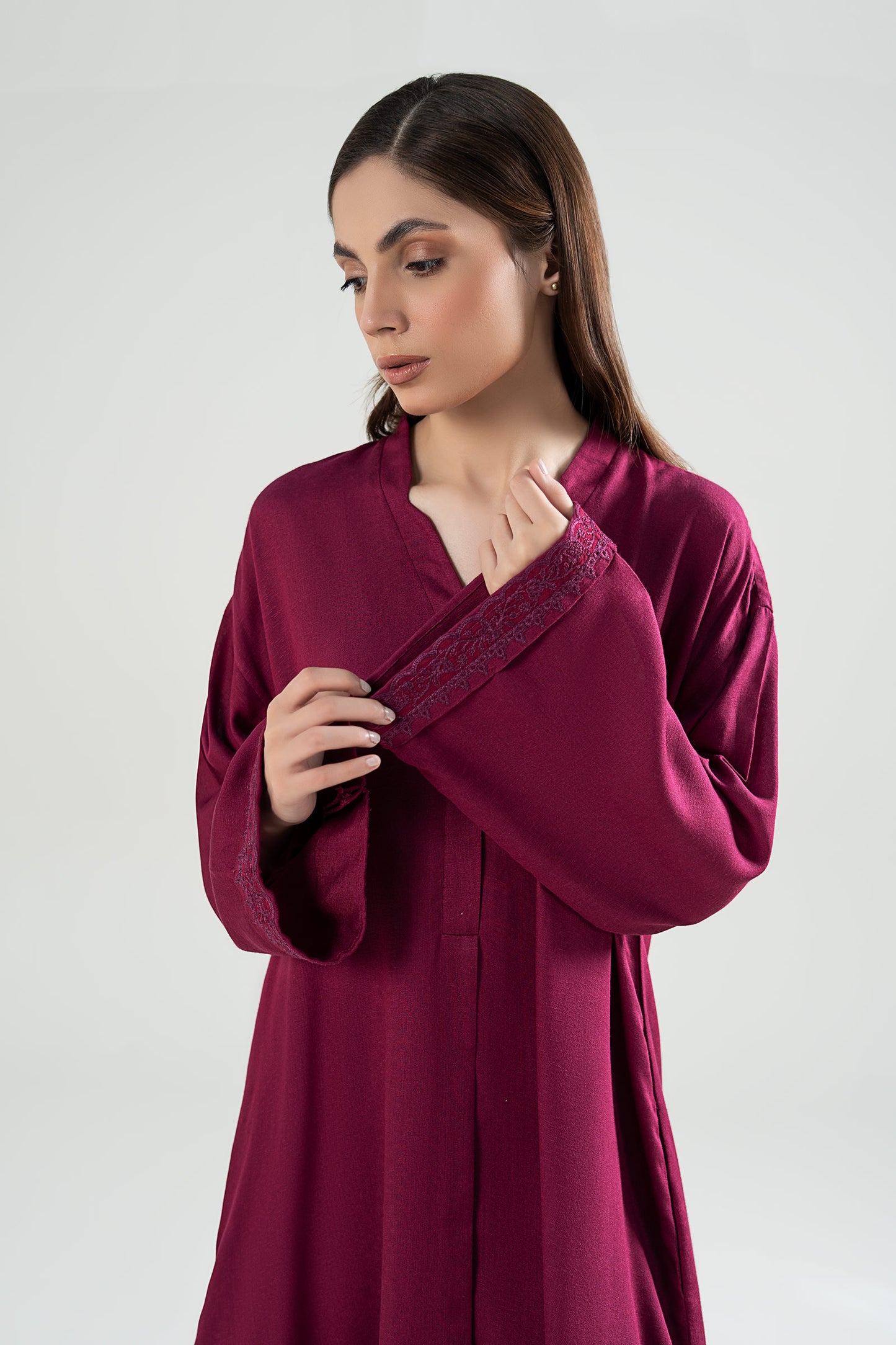 2 Pc Embroidered Karandi Suit