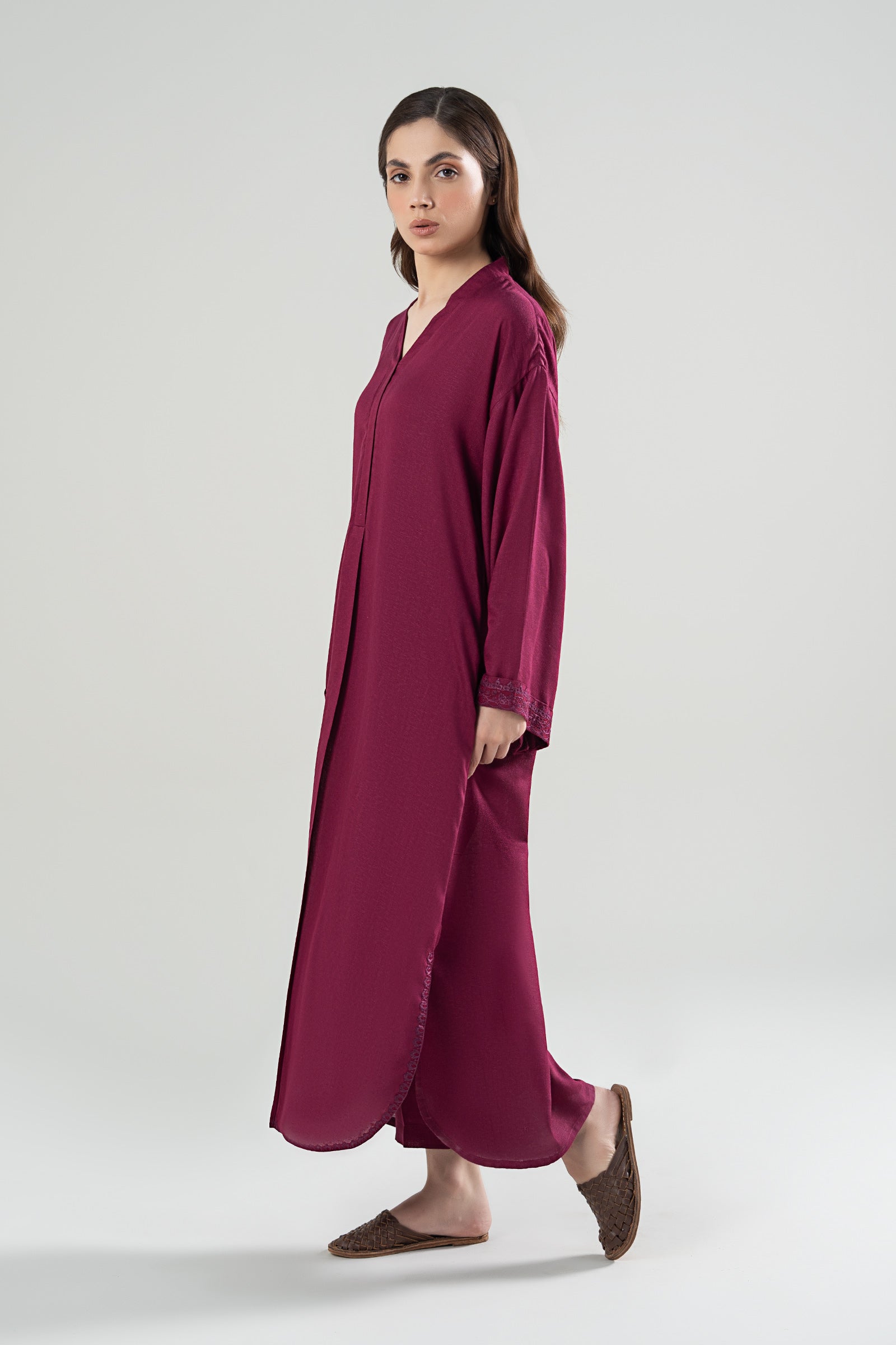 2 Pc Embroidered Karandi Suit