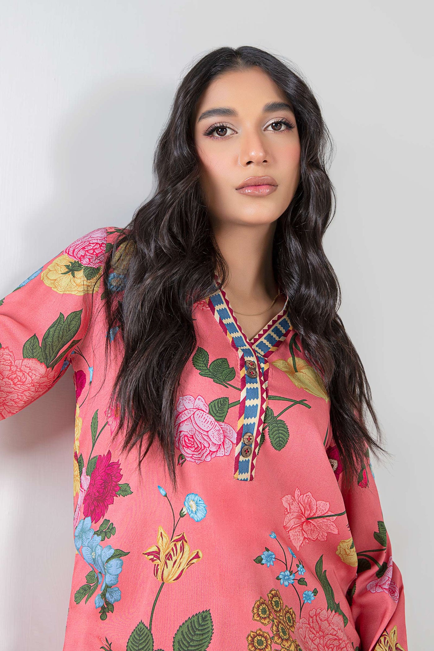 2 Pc Printed Herringbone Suit