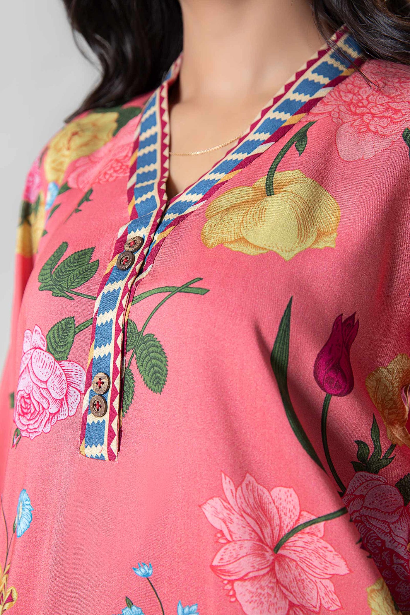 2 Pc Printed Herringbone Suit